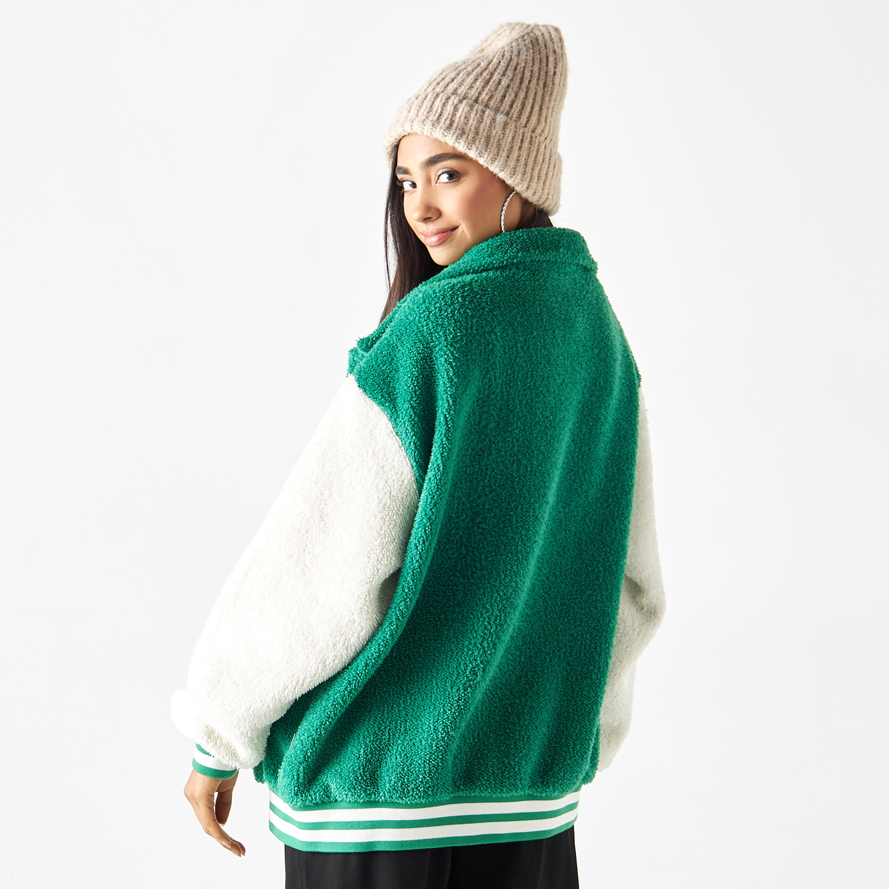 جاكيت بومبر بتطريز شعار-women-winterwear-coatsandjackets-jackets-image-3