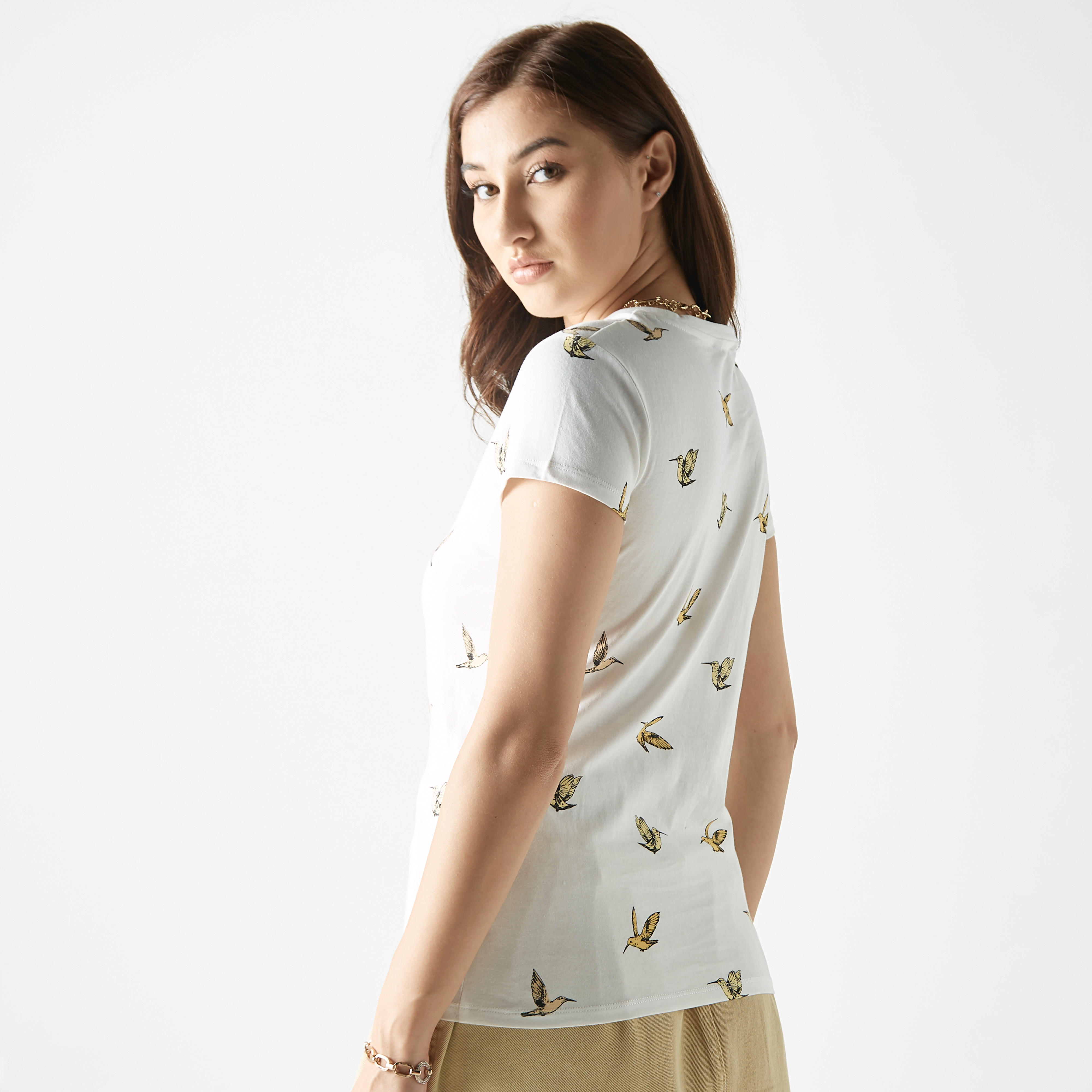 تيشيرت بياقة ضيقة وأكمام كاب وطبعات-women-clothing-tshirts-image-3