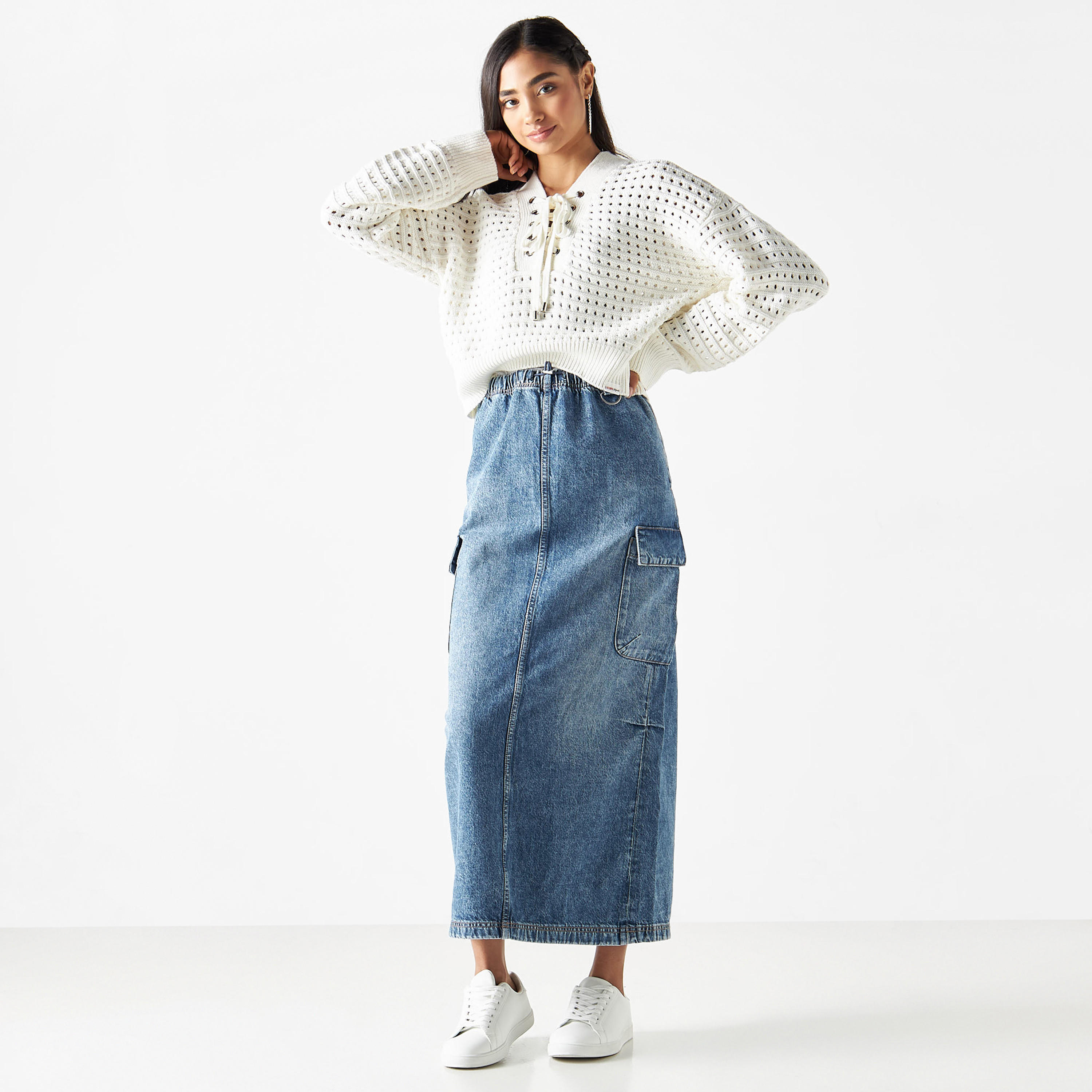 تنورة دنيم بجيوب-women-clothing-bottoms-skirts-image-2