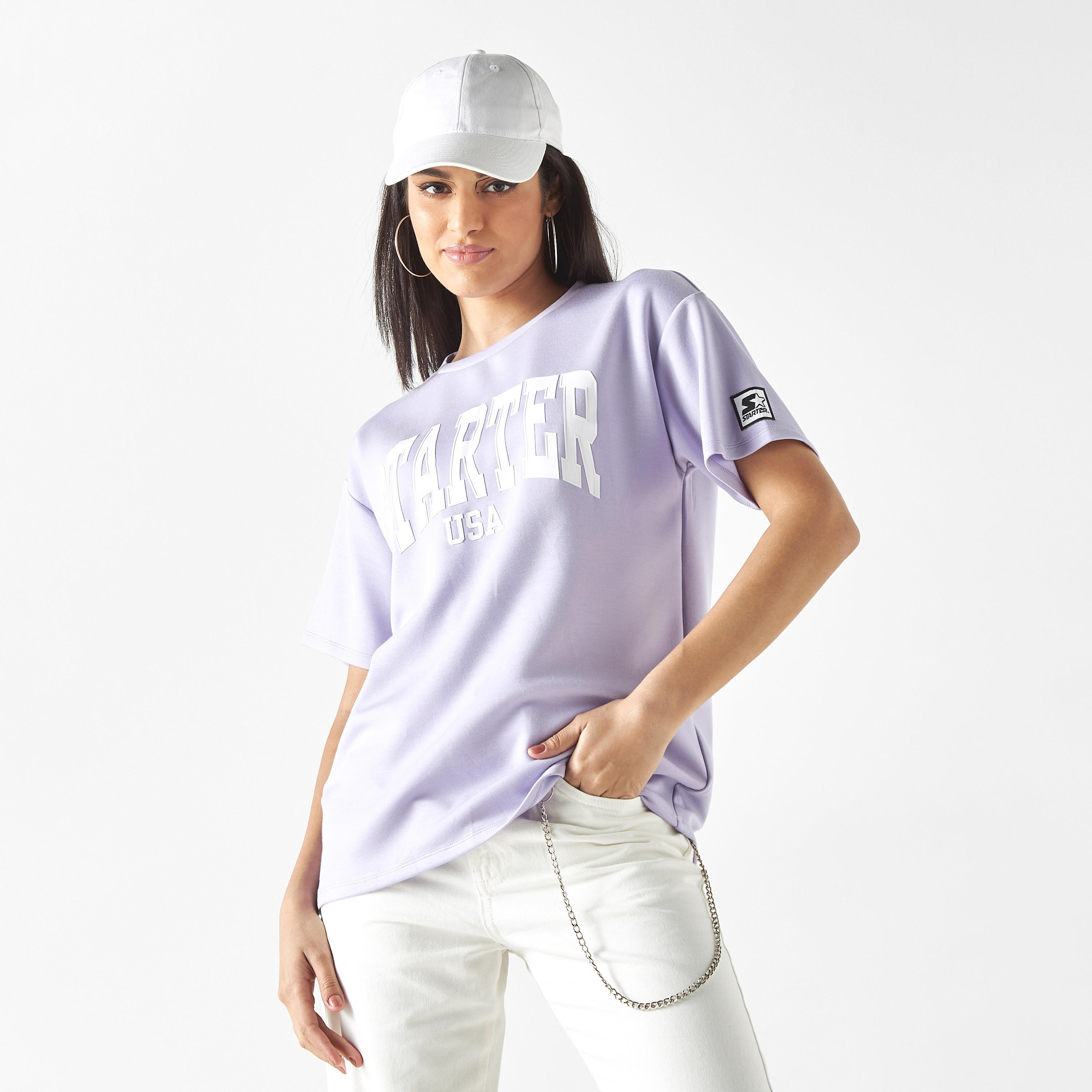 تيشيرت بياقة ضيقة وأكمام قصيرة وطبعات-women-clothing-tshirts-image-4