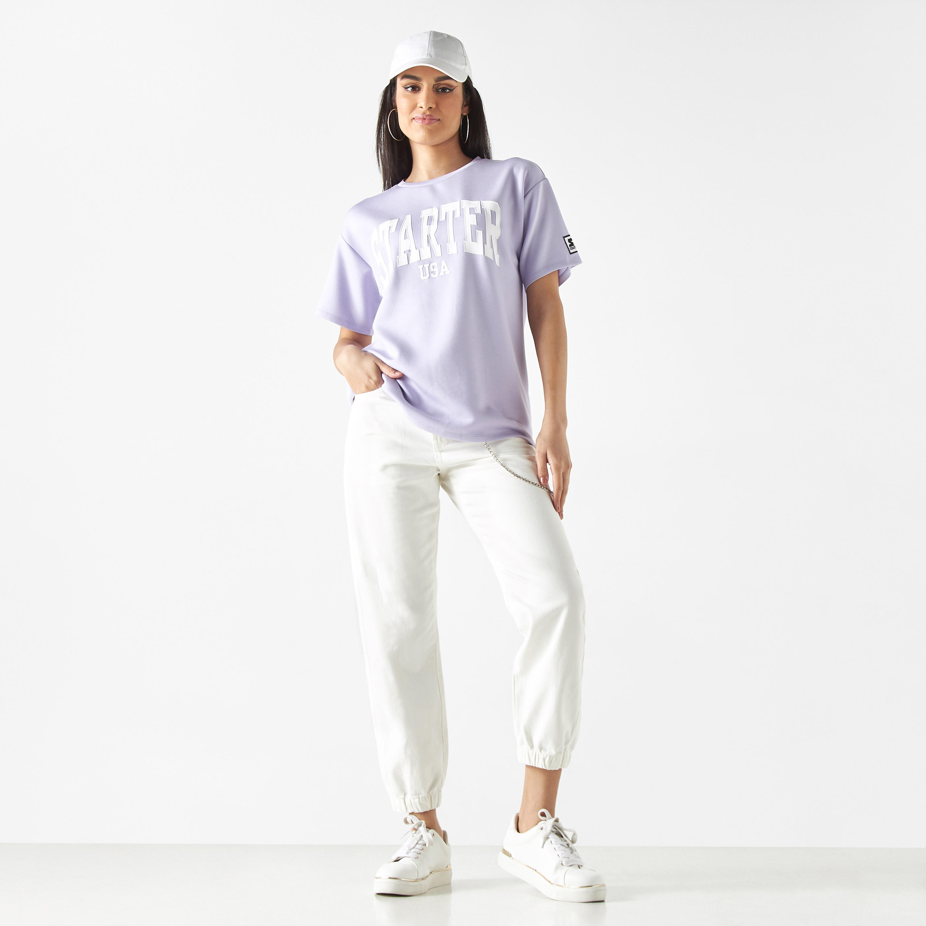تيشيرت بياقة ضيقة وأكمام قصيرة وطبعات-women-clothing-tshirts-image-3