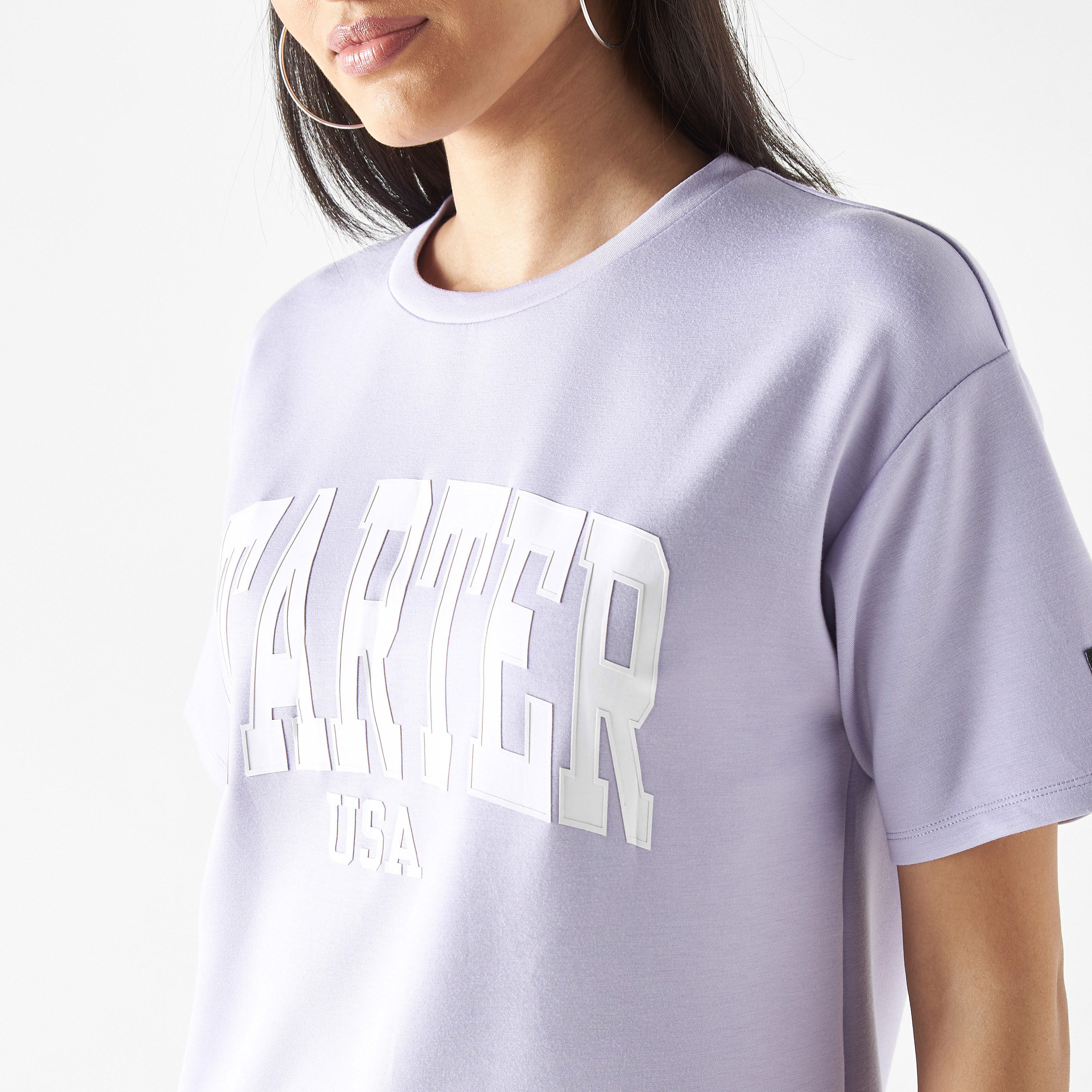 تيشيرت بياقة ضيقة وأكمام قصيرة وطبعات-women-clothing-tshirts-image-1