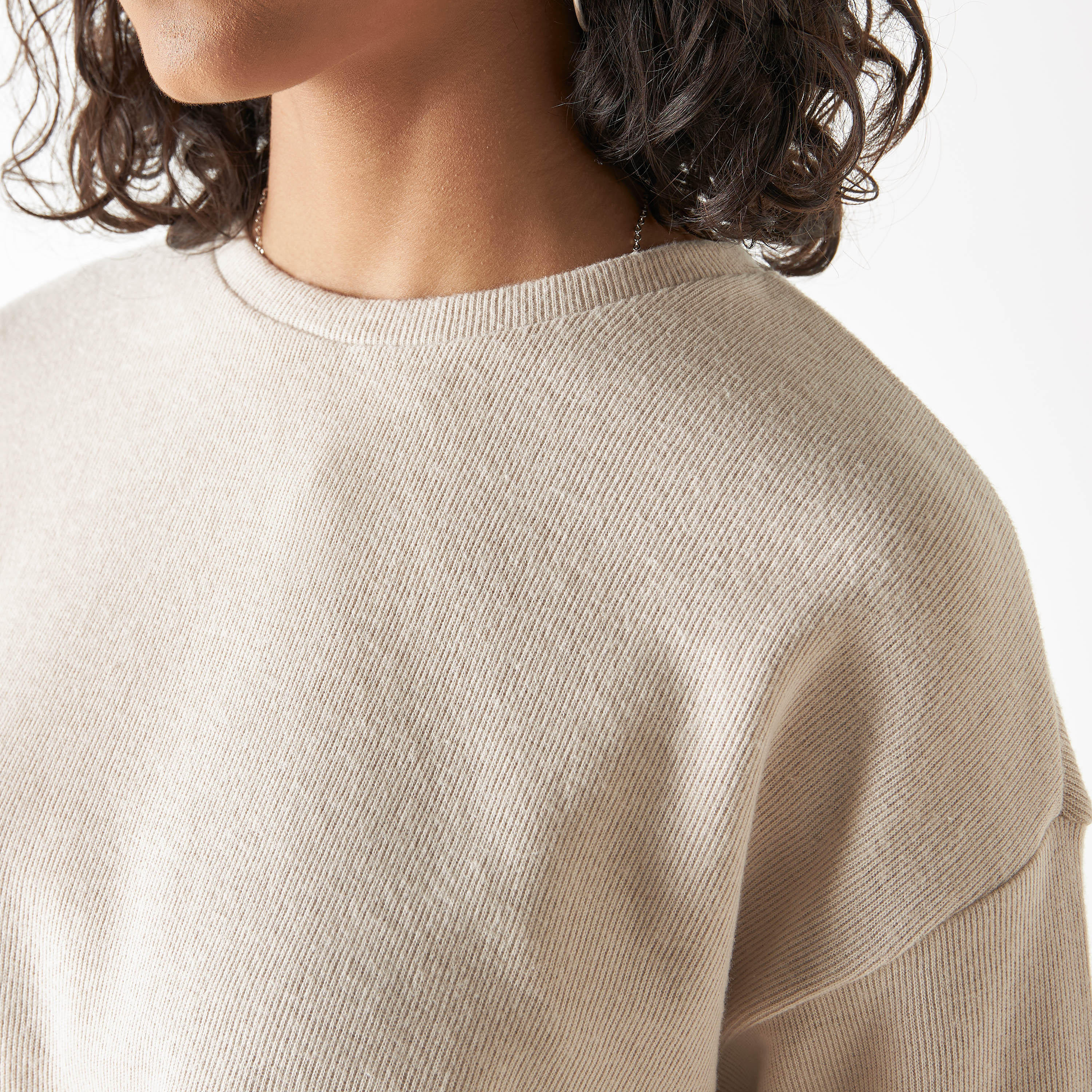 كنزة بارزة الملمس بأكمام طويلة-women-clothing-cardigansandjumpers-jumpers-image-2