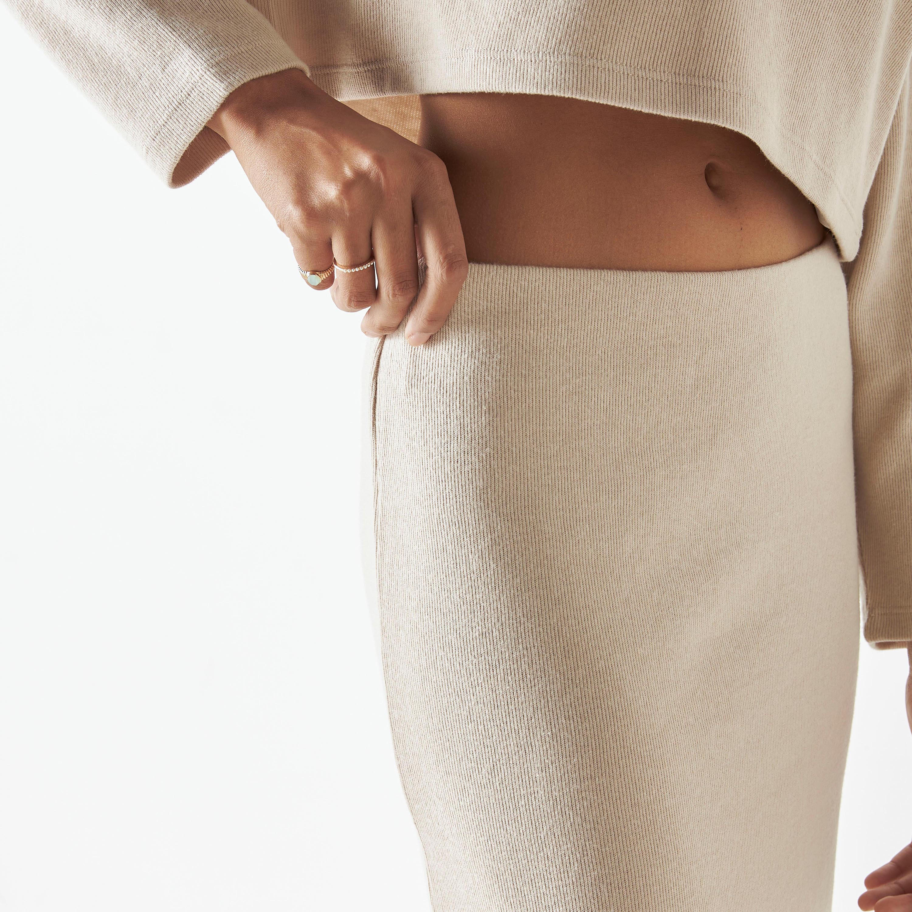 تنّورة ضيقة بارزة الملمس بخصر مطاطي-women-clothing-bottoms-skirts-image-4