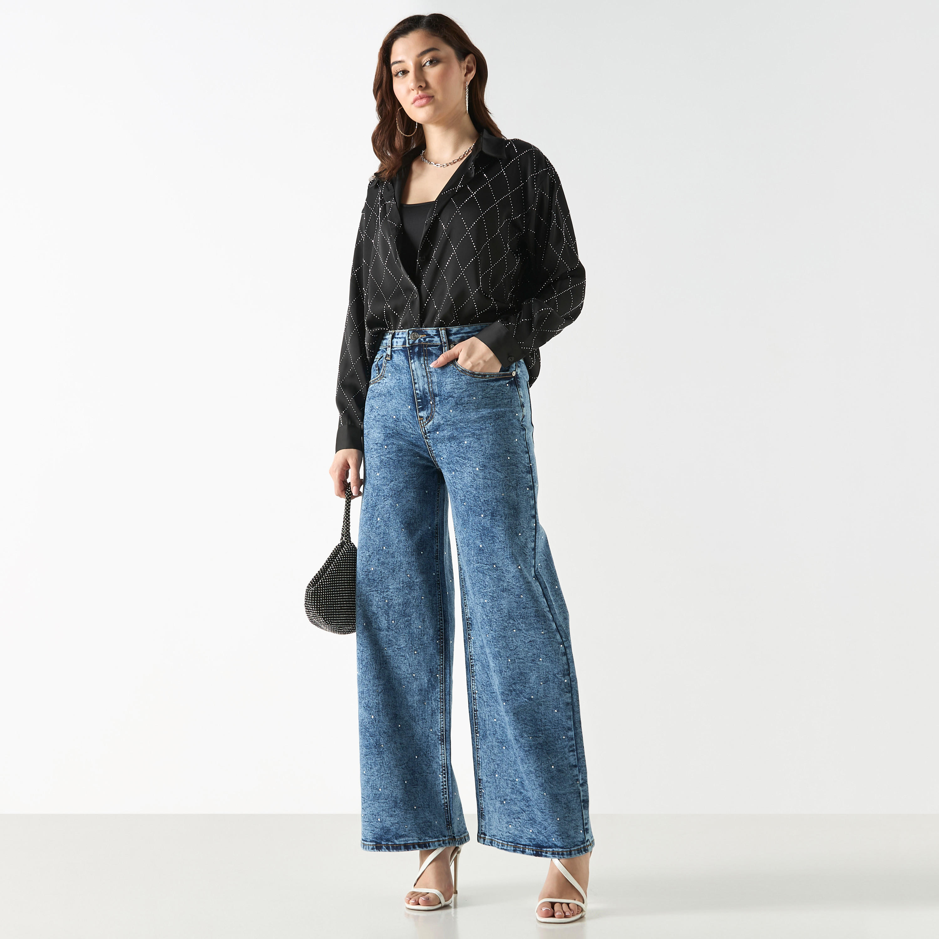 Embellished Button-Up Shirt with Long Sleeves-women-clothing-shirtsandblouses-shirts-image-13