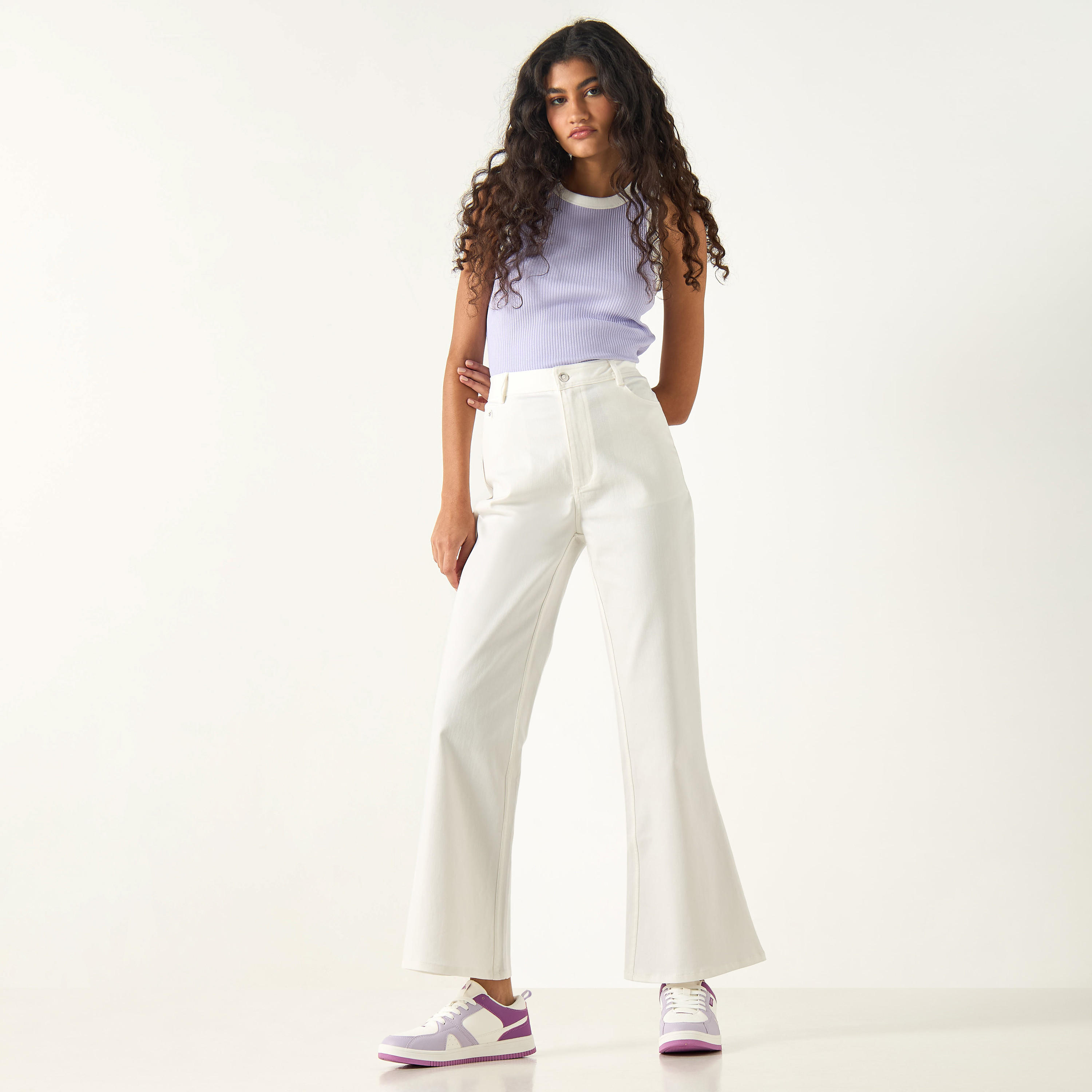 High-Rise Jeans with Button Closure-women-clothing-bottoms-jeans-image-2