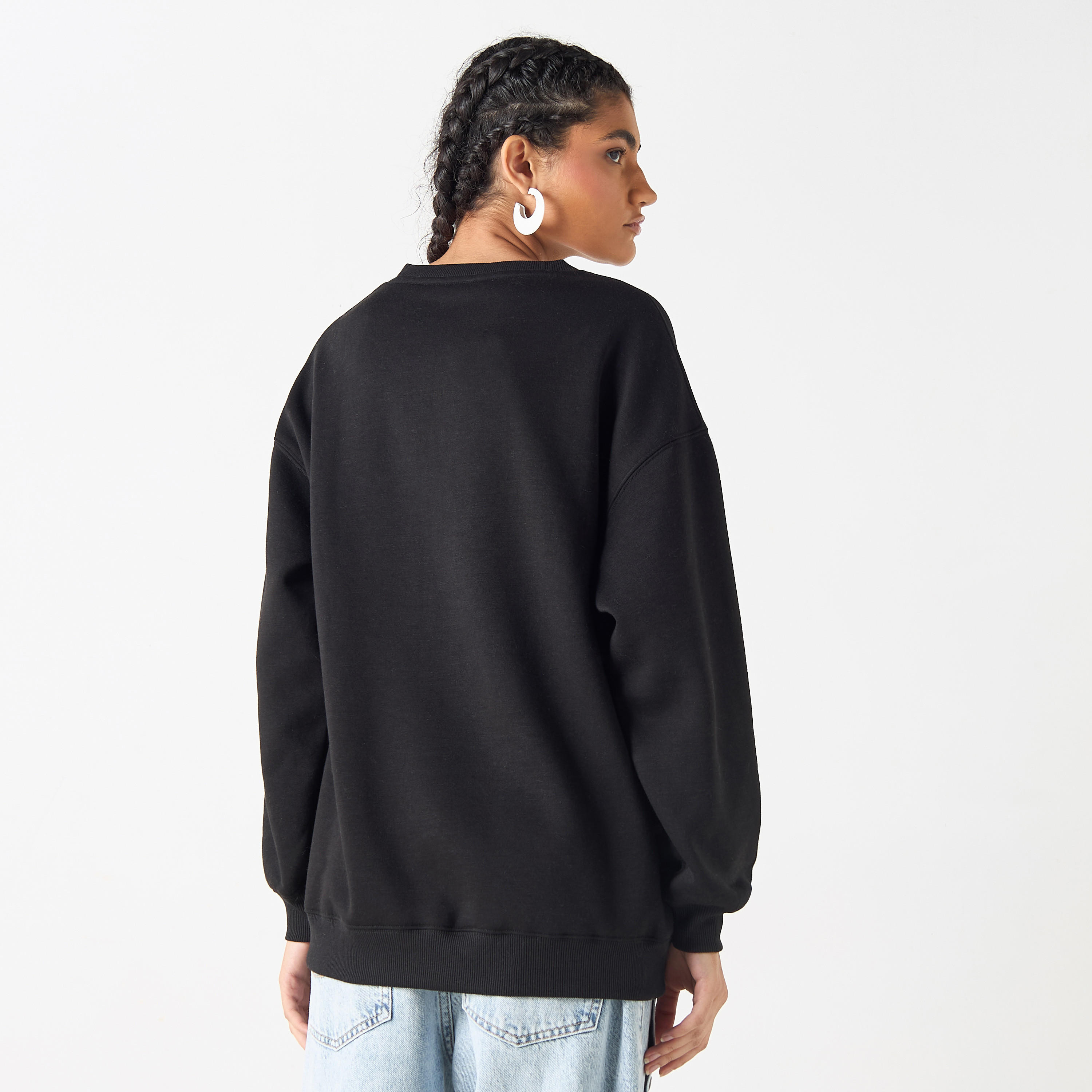 Printed Long Sleeves Sweatshirt with Crew Neck-women-winterwear-hoodiesandsweatshirts-sweatshirts-image-7