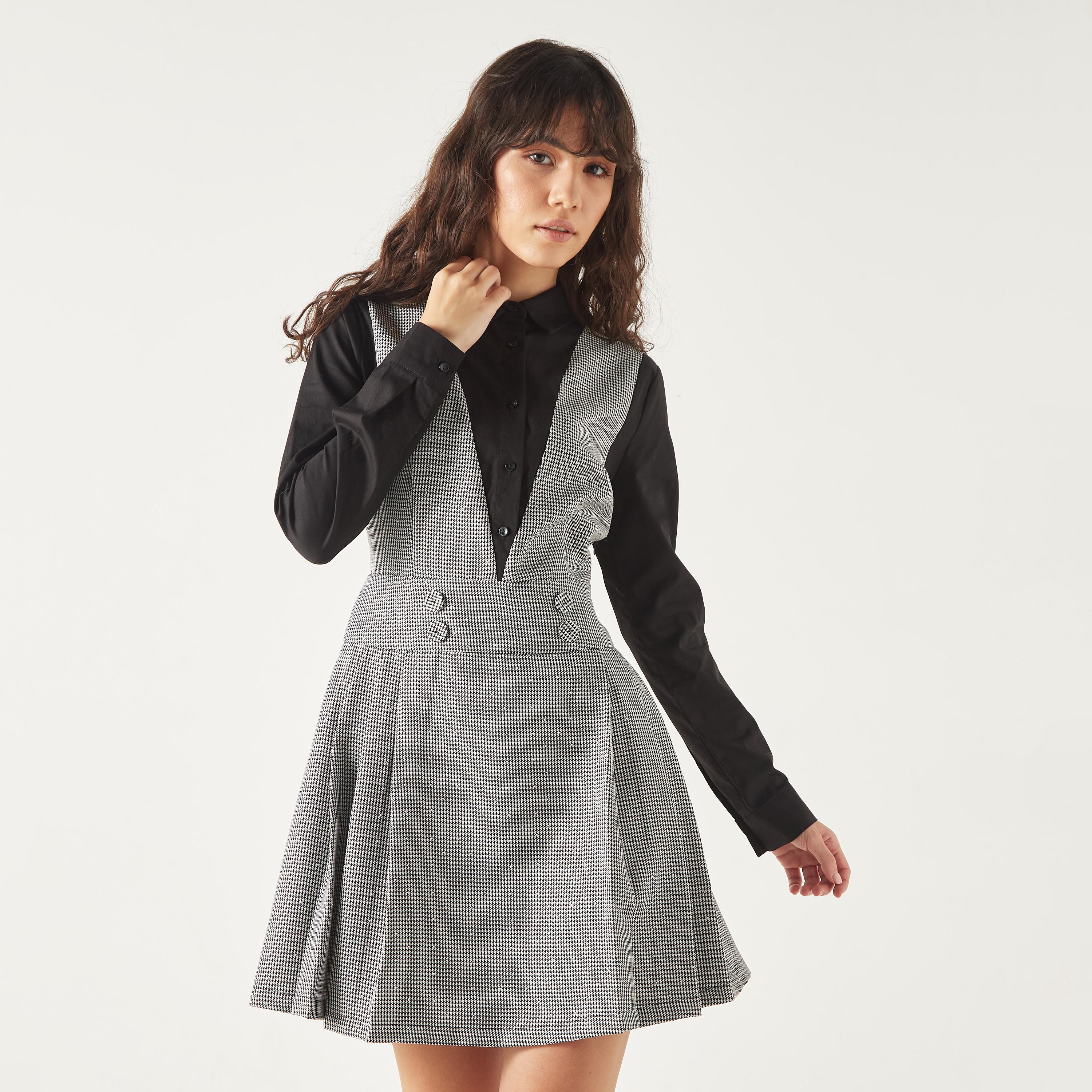 ワンピース Checked Shirt Mini Dress SLY | ASYMMETRY HEM CHECK ワンピース (ワンピース(ミニ