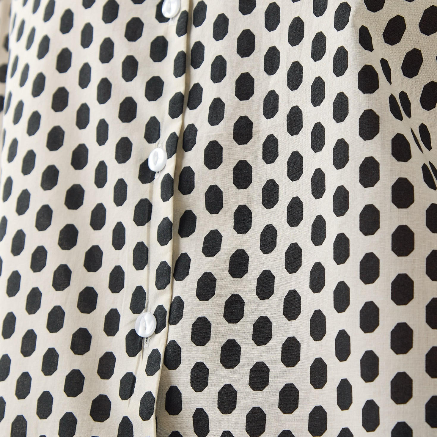 Polka Print Collared Cotton Shirt-women-clothing-shirtsandblouses-shirts-image-6