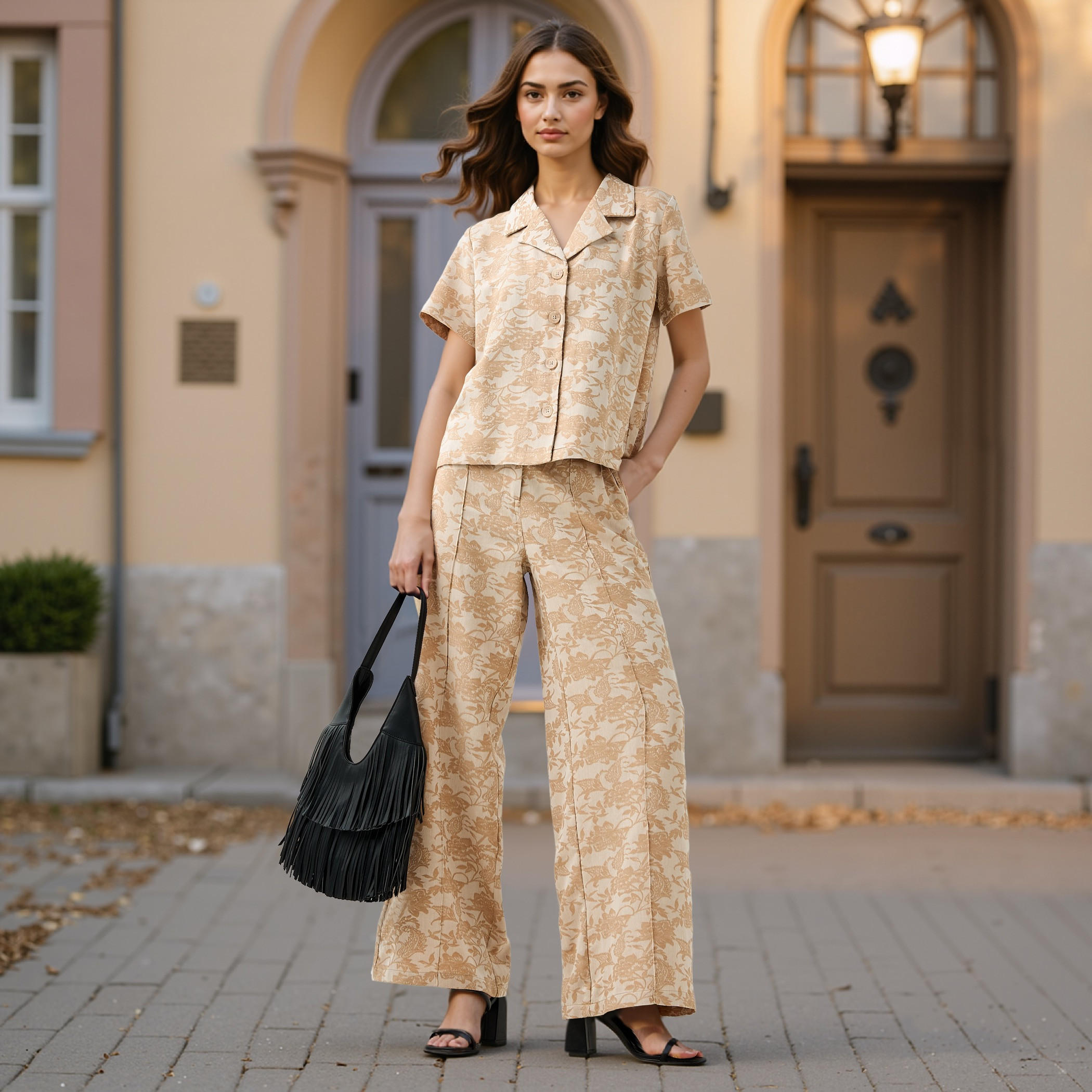 Printed Jacquard Textured Shirt-women-clothing-shirtsandblouses-shirts-image-2