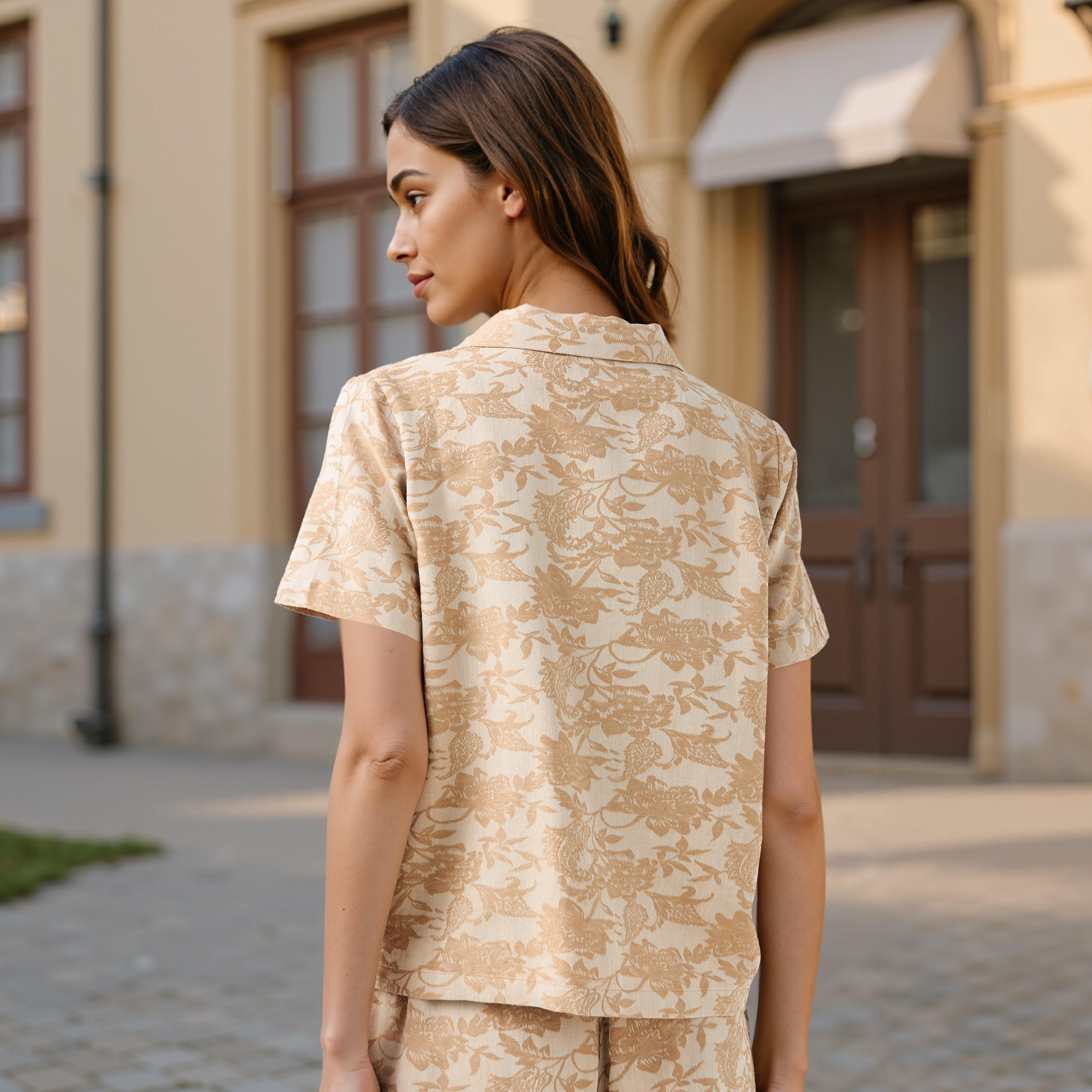 Printed Jacquard Textured Shirt-women-clothing-shirtsandblouses-shirts-image-3