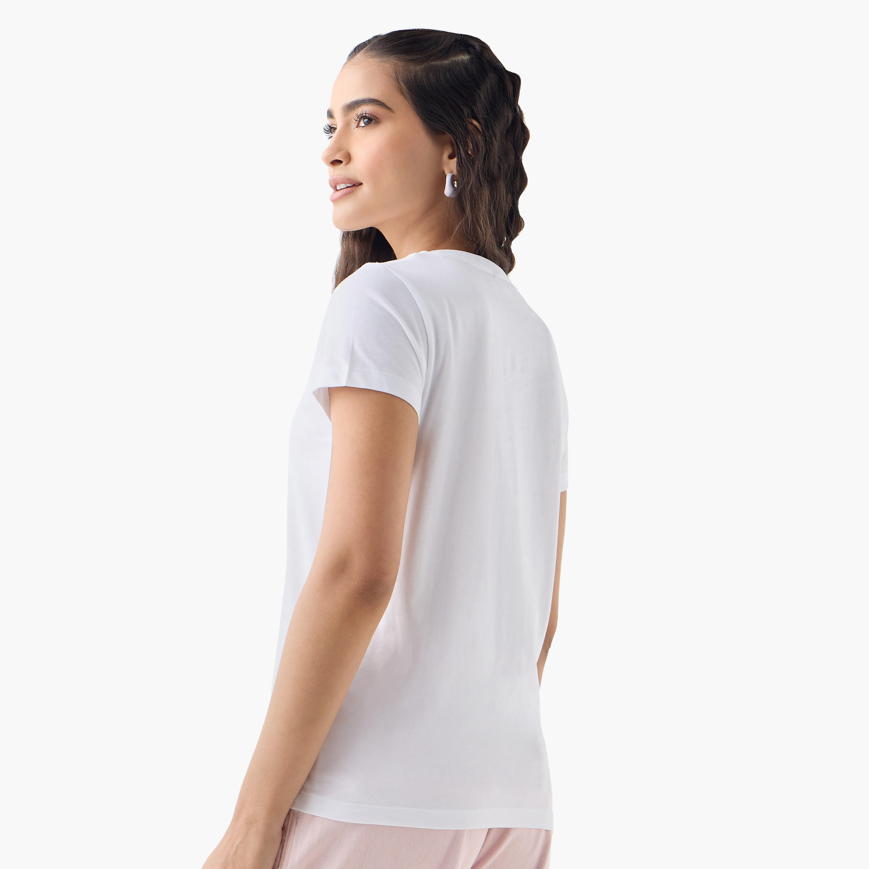 تيشيرت مزين بياقة ضيقة-women-clothing-tshirts-image-3