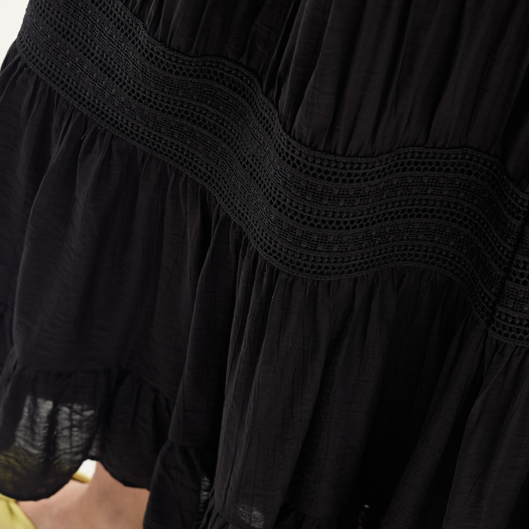 Textured Tiered Maxi Skirt with Elasticated Waistband-women-clothing-bottoms-skirts-image-5