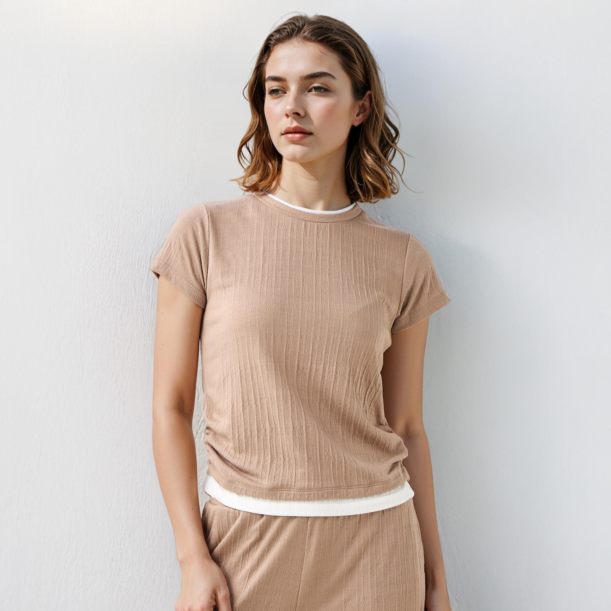 تيشيرت توفر بتصميم مجمع على الجانبين-women-clothing-tshirts-image-5