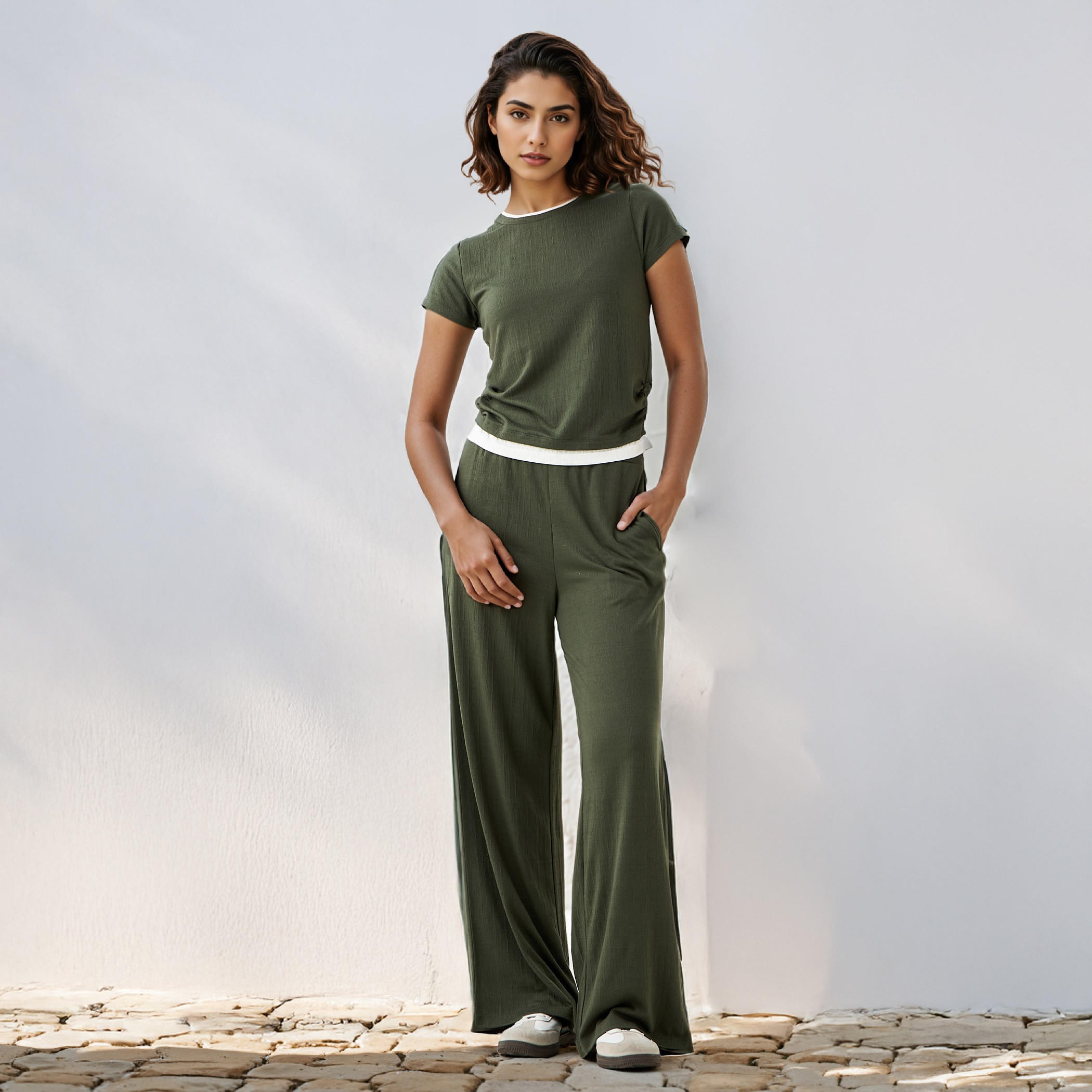 تيشيرت توفر بتصميم مجمع على الجانبين-women-clothing-tshirts-image-4