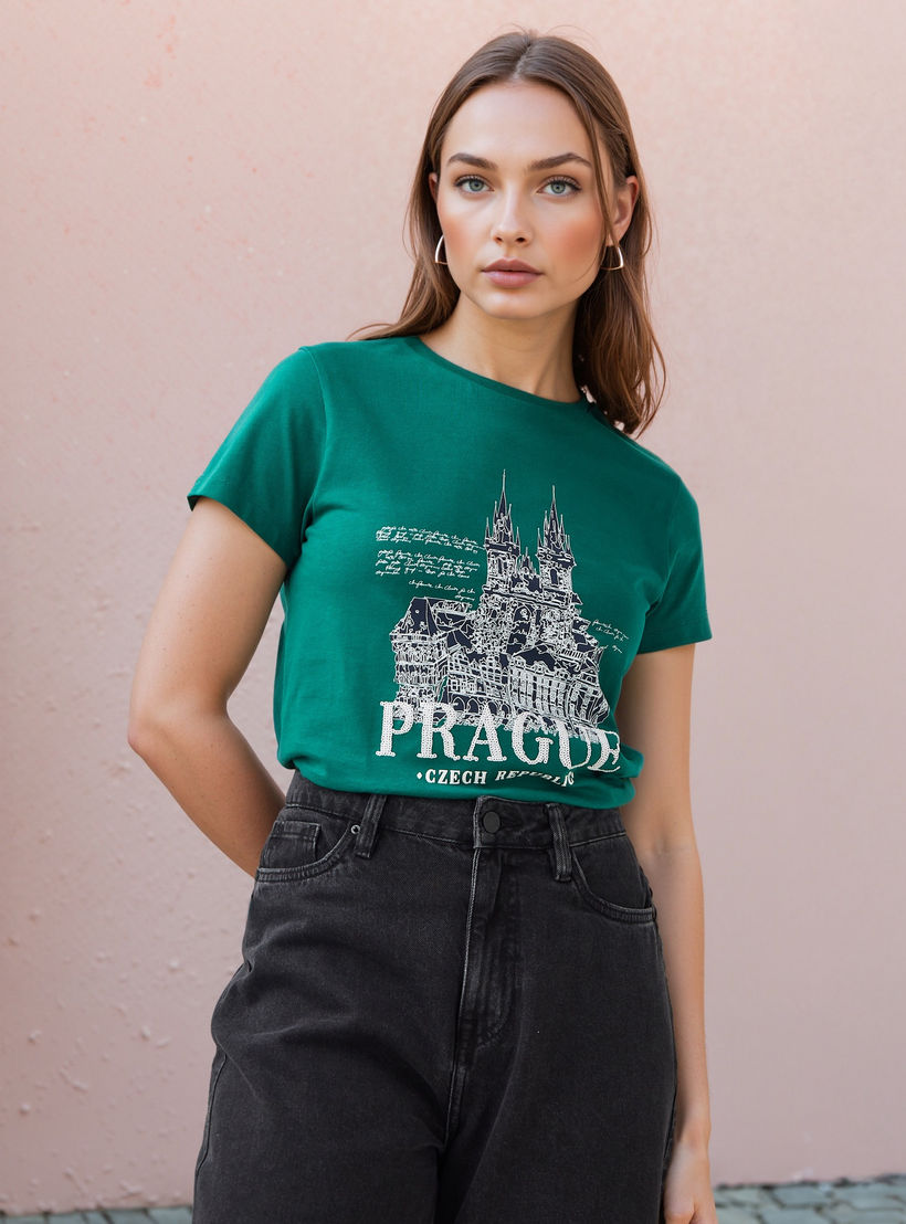 Graphic Print T-shirt-women-clothing-tshirts-image-1