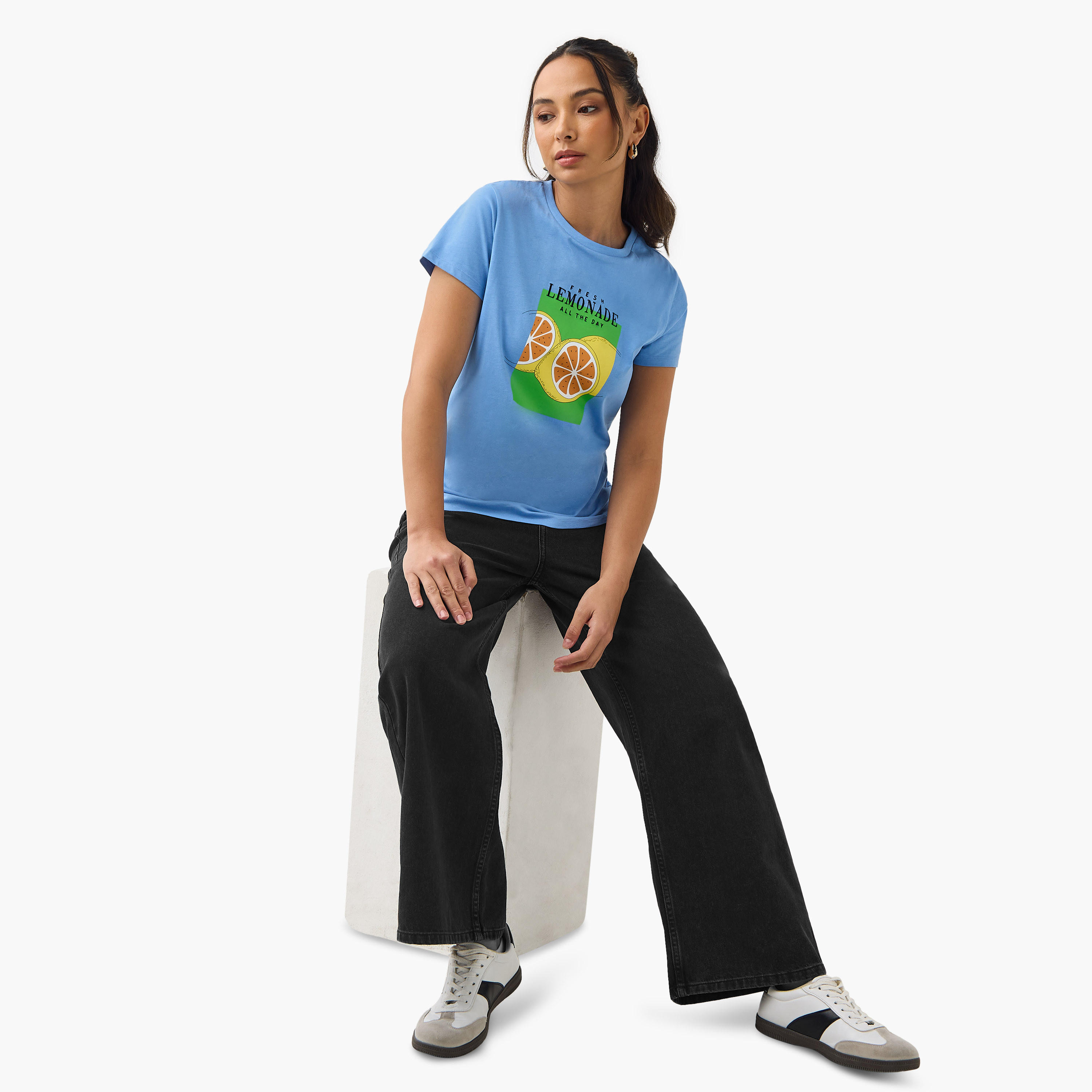 Graphic Print T-shirt-women-clothing-tshirts-image-2