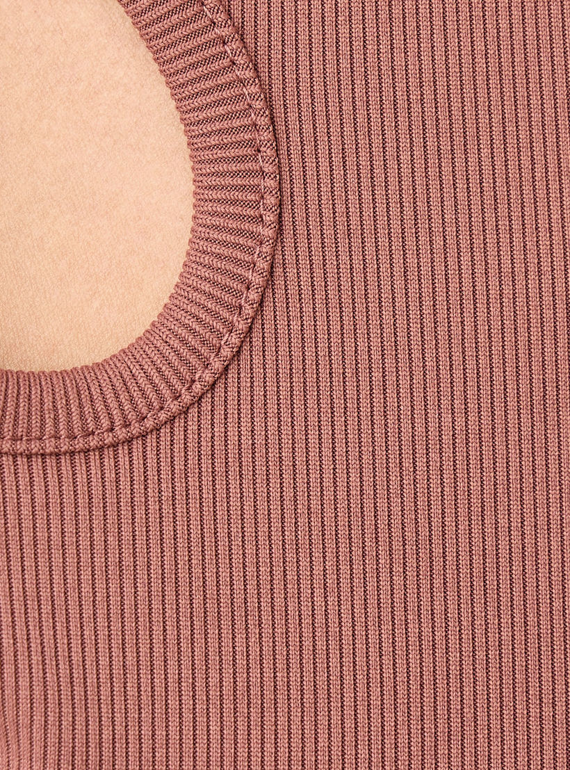 Ribbed T-shirt with Cutout Detail-women-clothing-tshirts-image-5