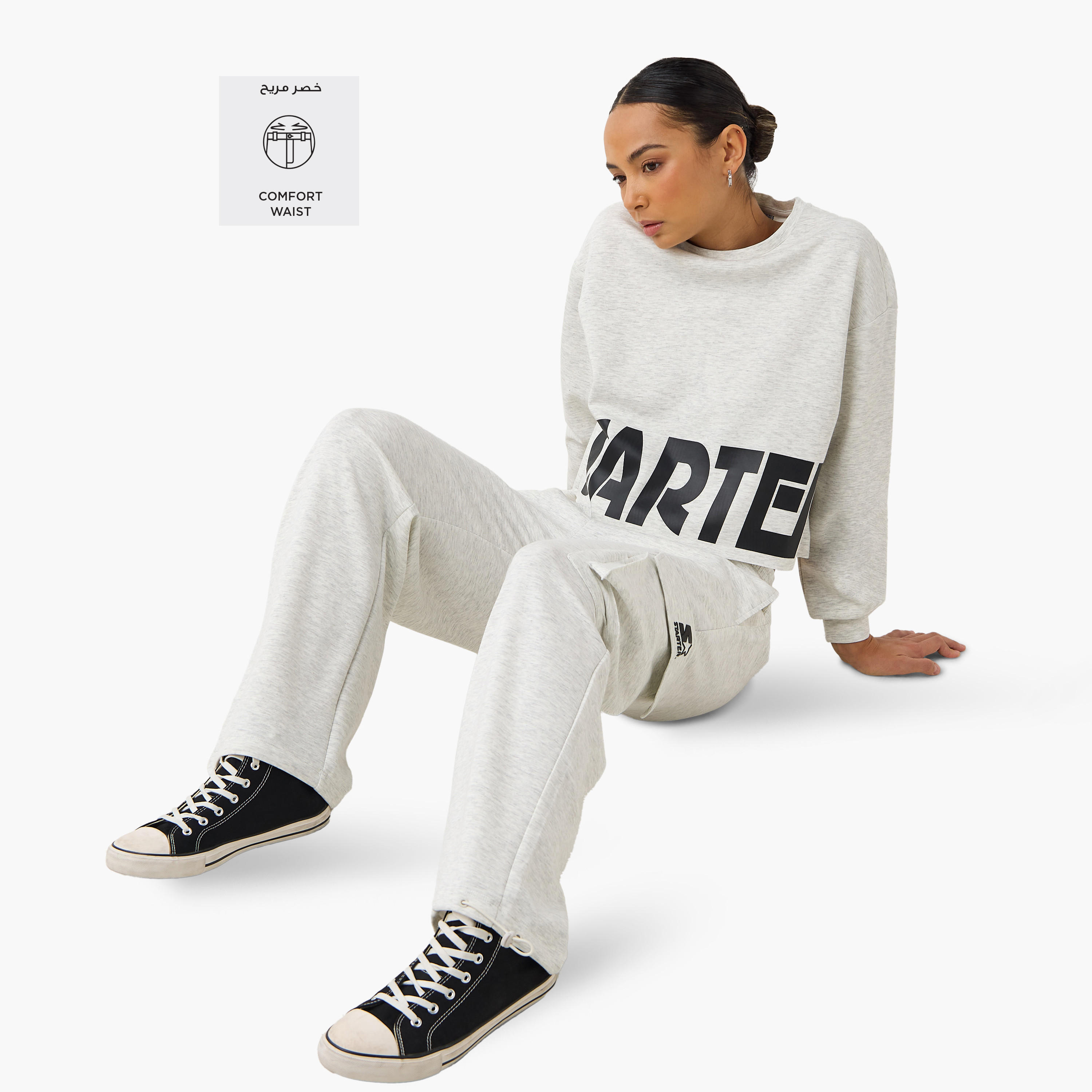 Starter Cargo Joggers with Drawstring Closure and Pocket Detail-women-clothing-bottoms-joggers-image-2