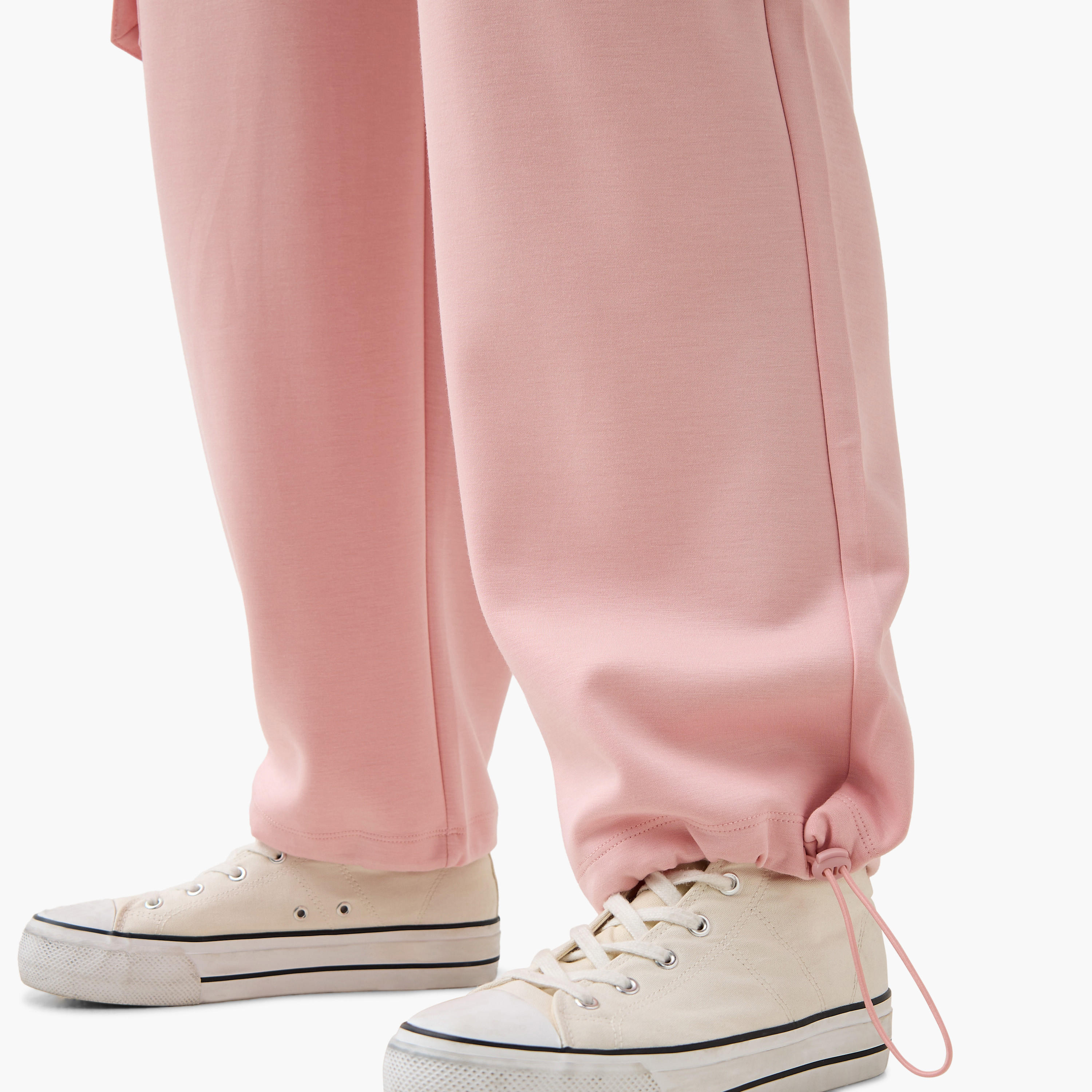 Starter Cargo Joggers with Drawstring Closure and Pocket Detail-women-clothing-bottoms-joggers-image-5
