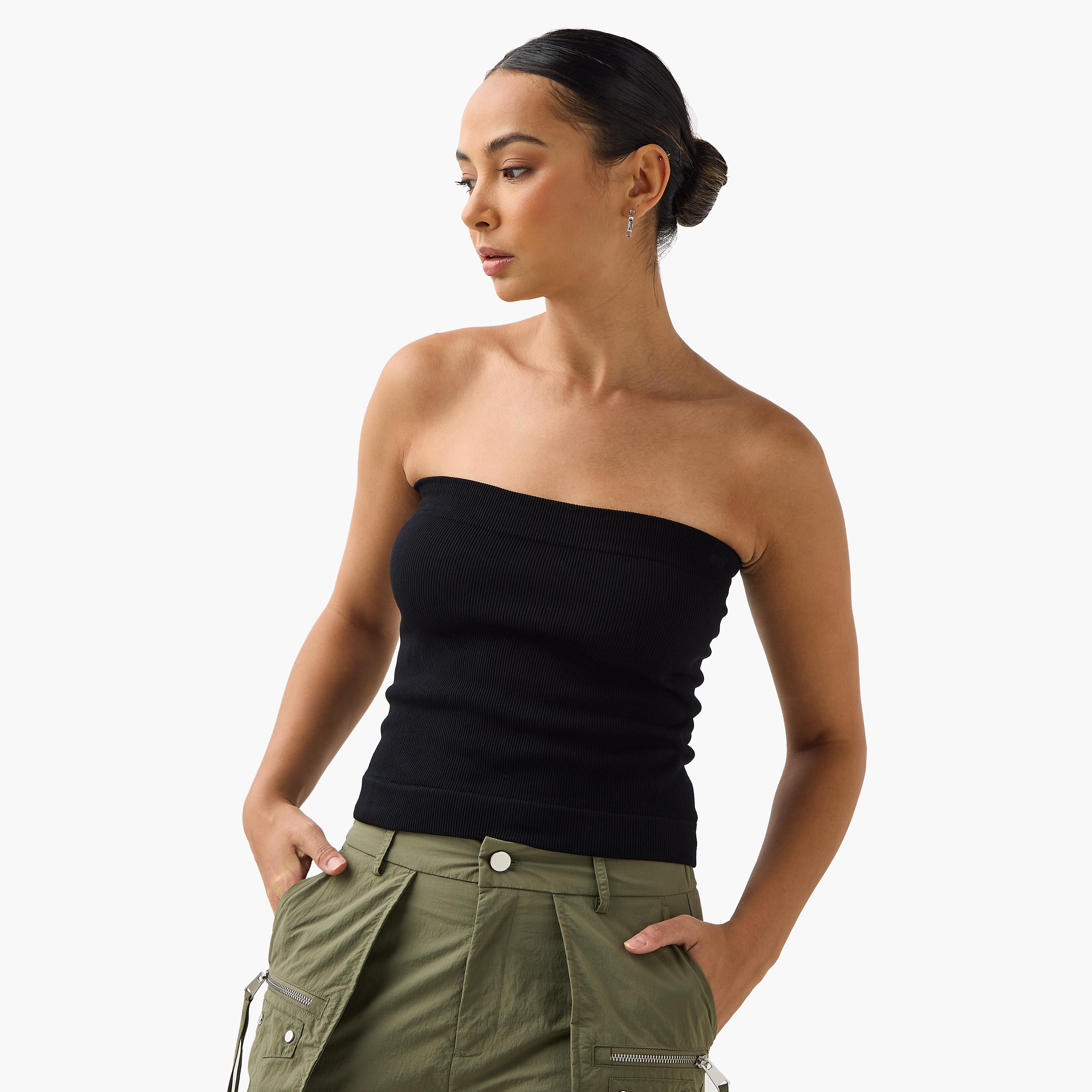 Ribbed Tube Top-women-clothing-tshirts-image-1