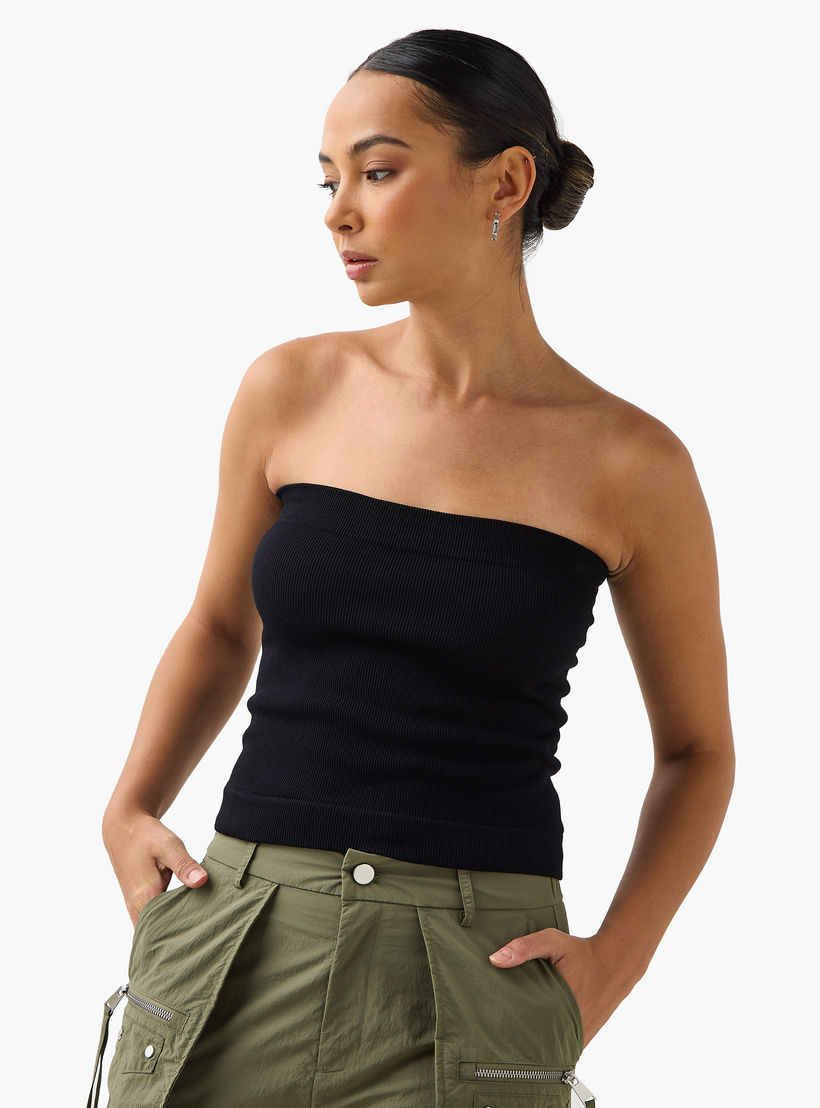 Ribbed Tube Top-women-clothing-tshirts-image-1
