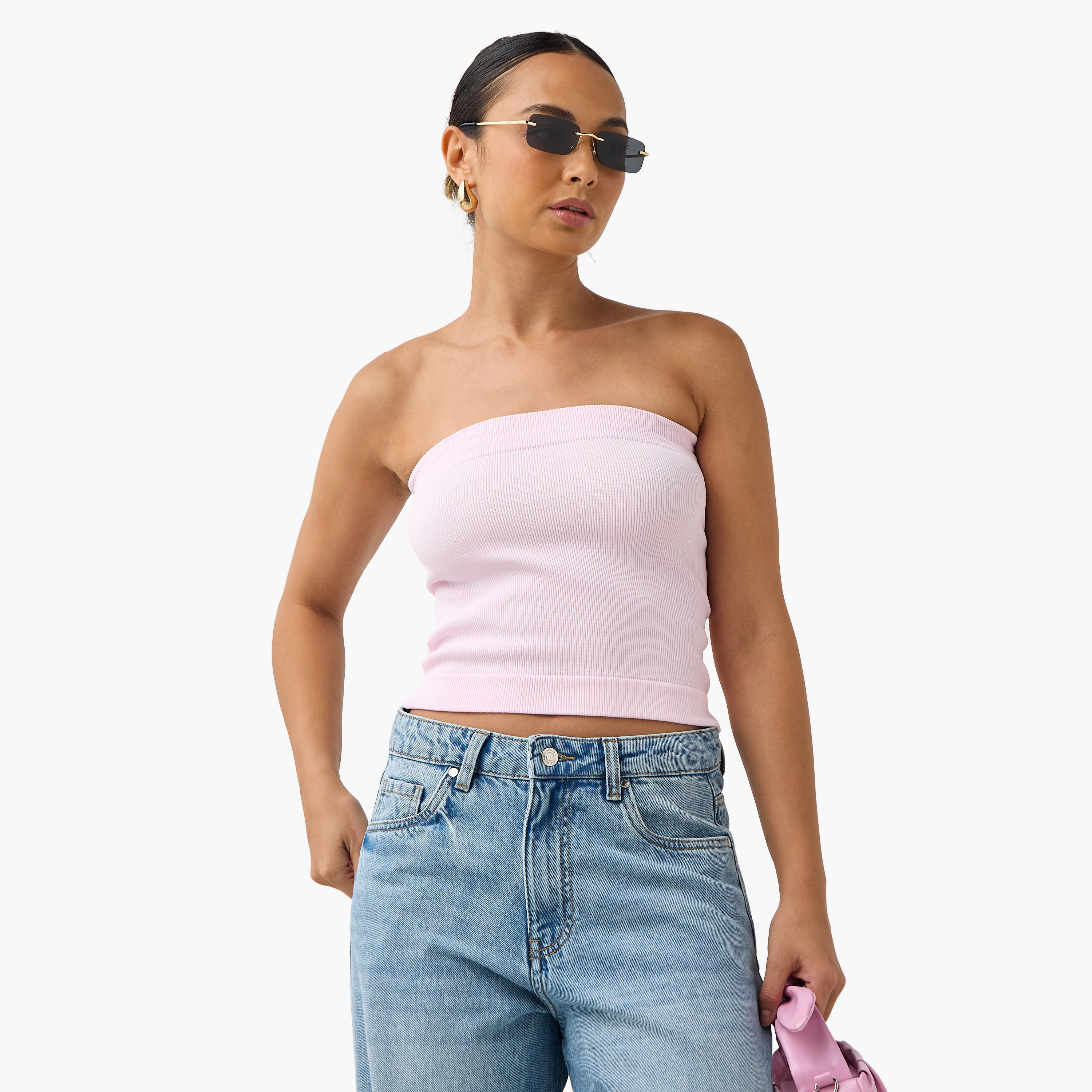 Ribbed Tube Top-women-clothing-tshirts-image-1