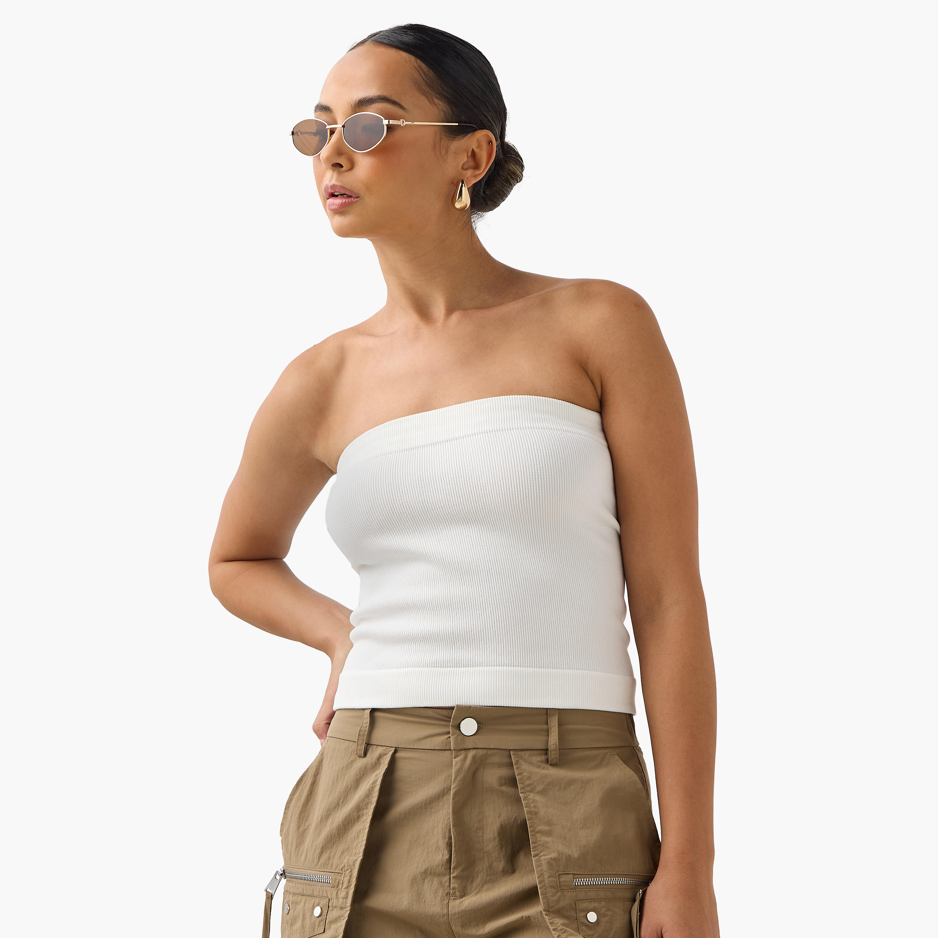Ribbed Tube Top-women-clothing-tshirts-image-1