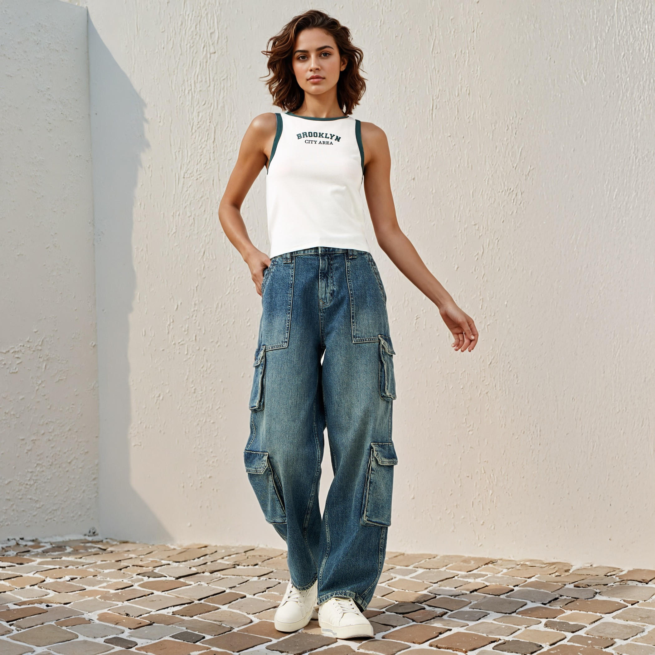 Printed Racerback Tank Top-women-clothing-tshirts-image-2