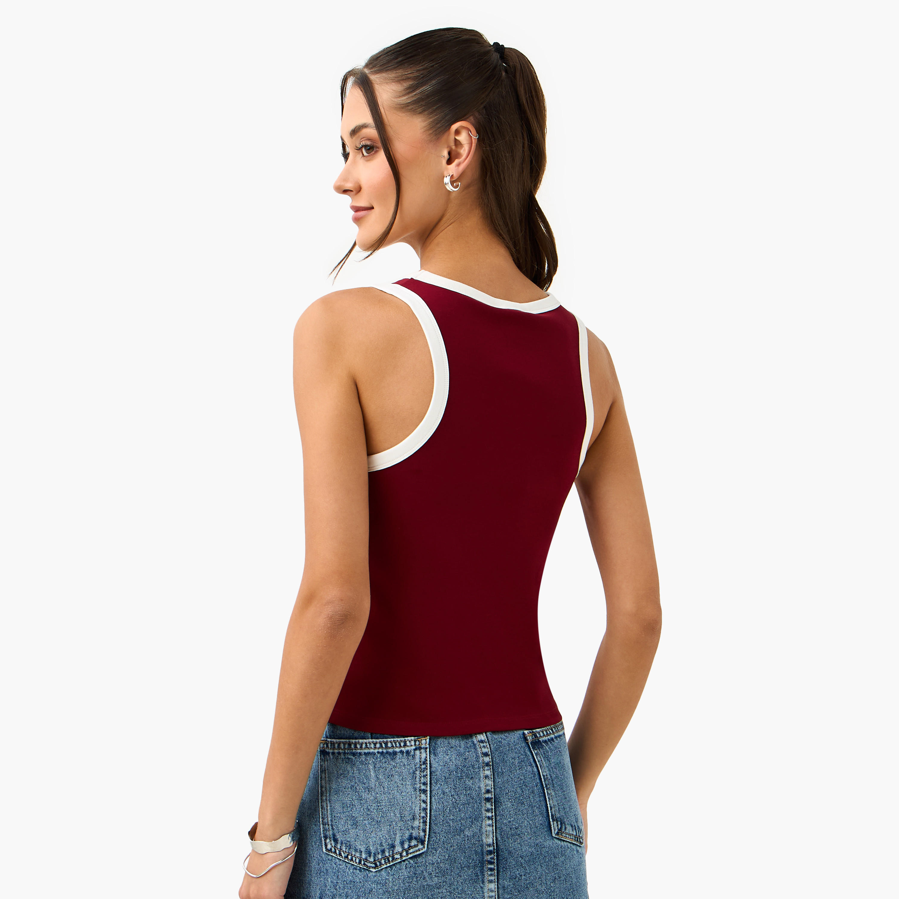Printed Racerback Tank Top-women-clothing-tshirts-image-3