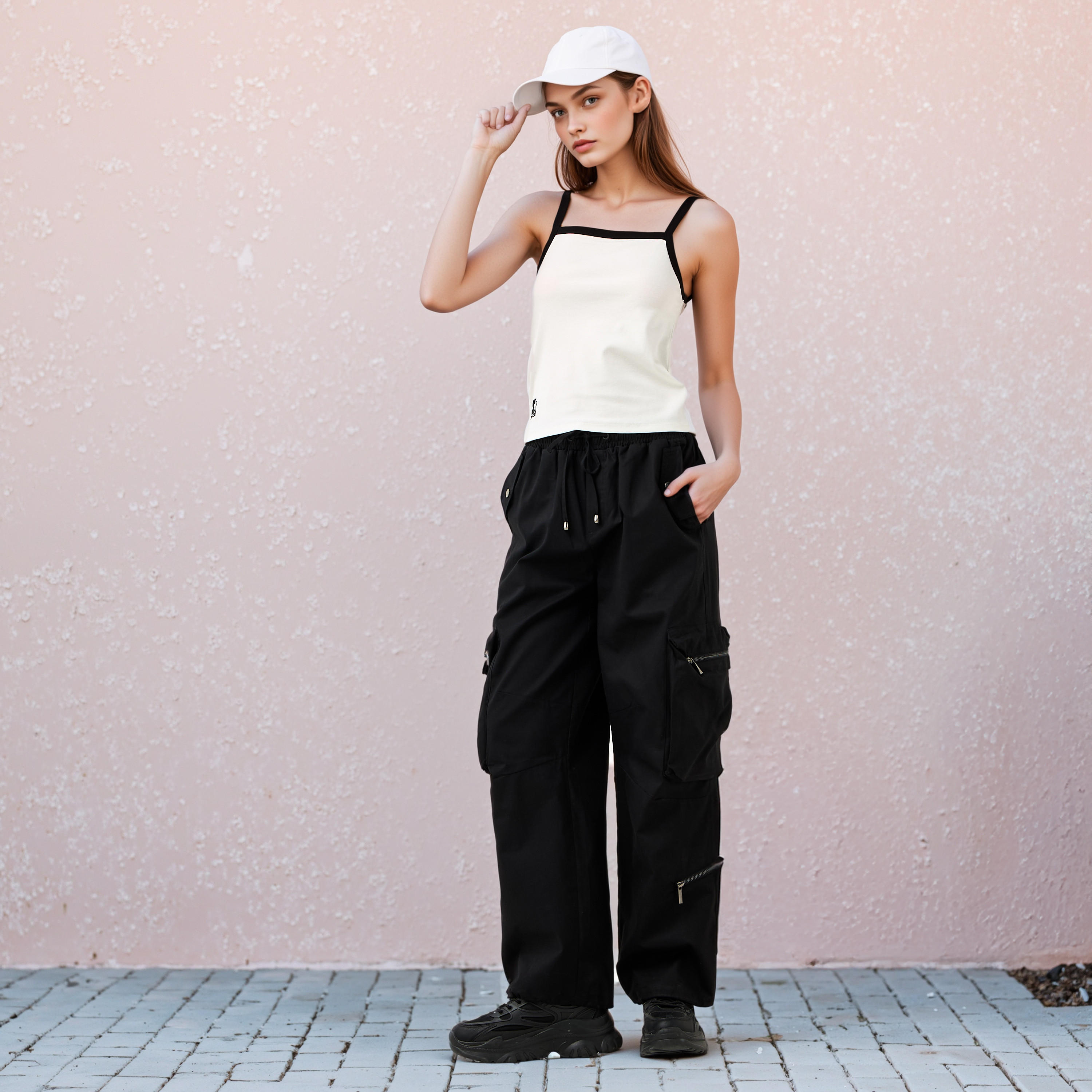 Starter Logo Detail Tank Top-women-clothing-tshirts-image-2