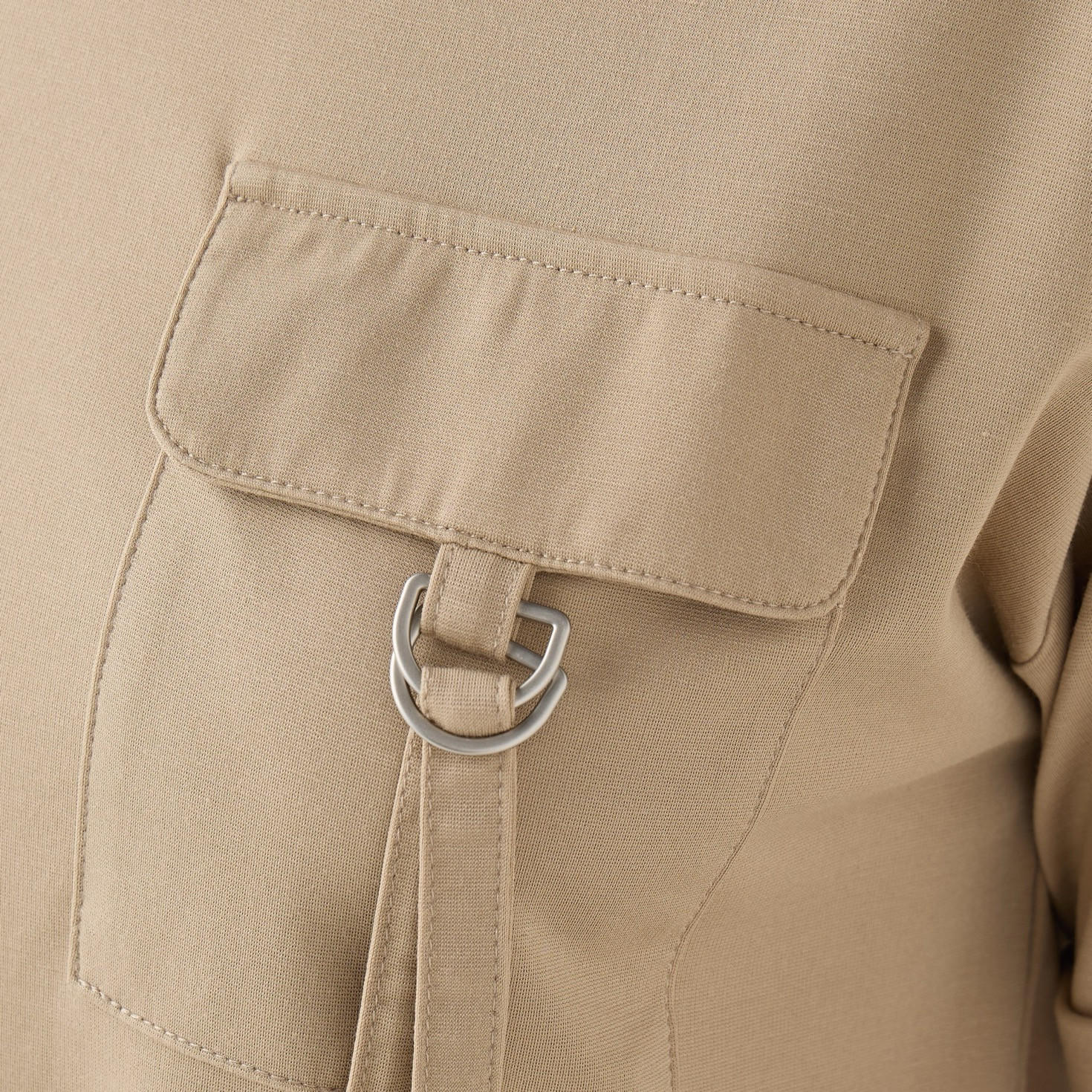 Flap Pocket Detail T-shirt-women-clothing-tshirts-image-5