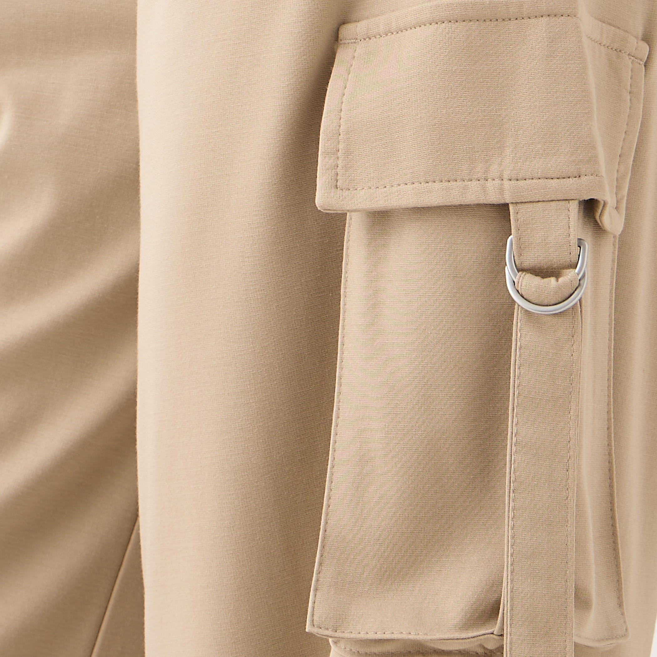 بنطلون كارجو بقصة عادية وإغلاق برباط-women-clothing-bottoms-trousers-image-1