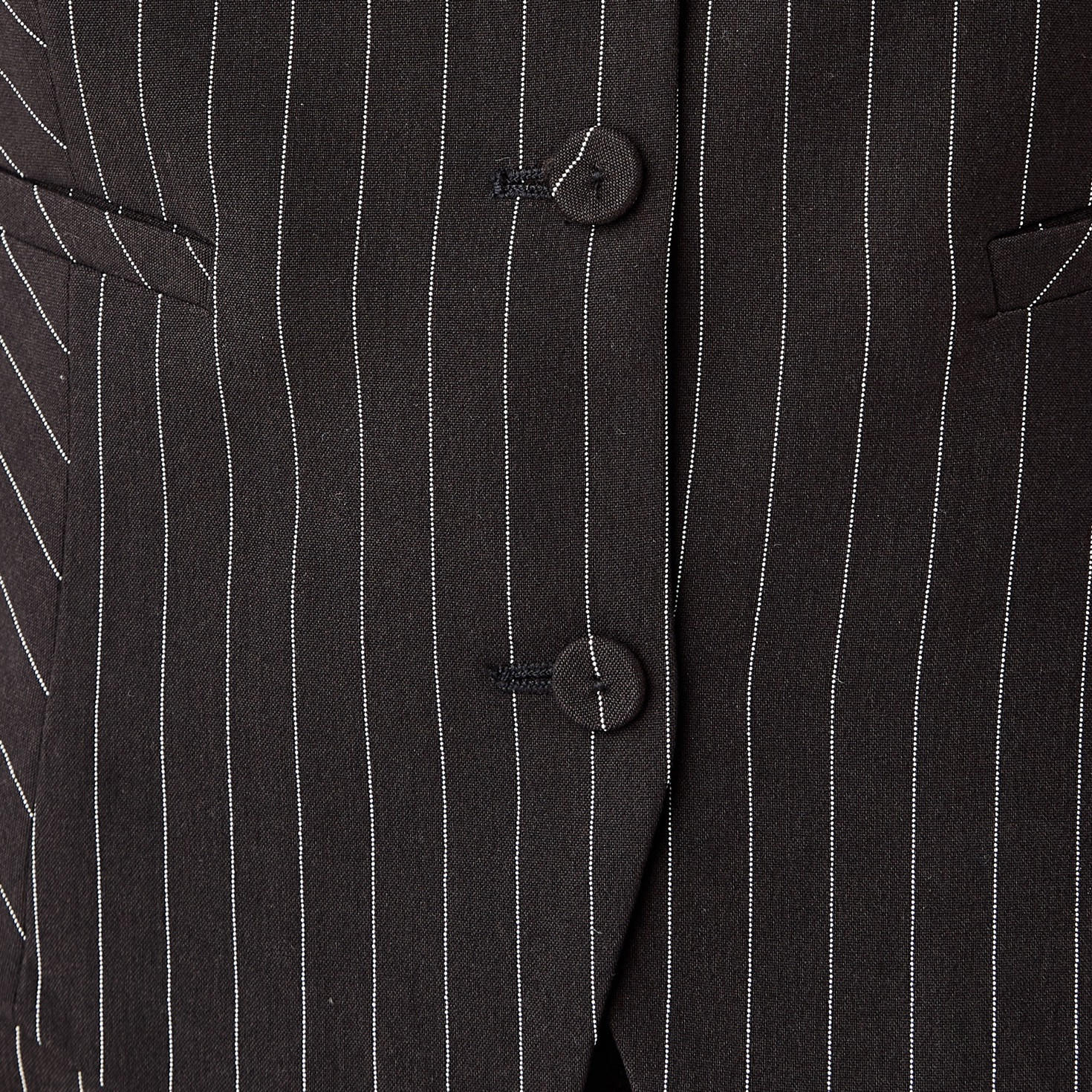 Striped Round Neck Linen Blend  Waistcoat-women-winterwear-coatsandjackets-waistcoats-image-5