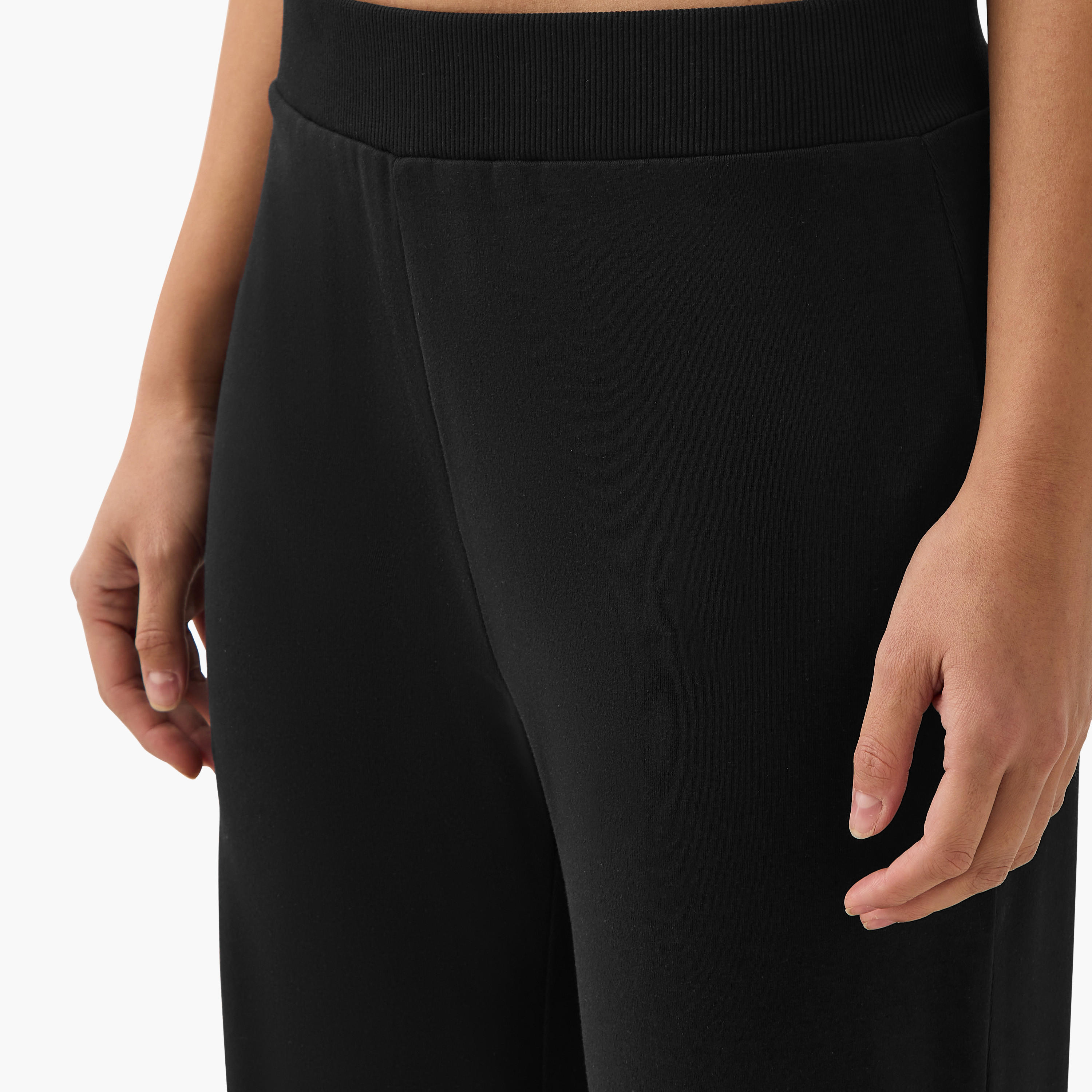 Solid Flared Flexi Waist Leggings-women-clothing-bottoms-leggings-image-4