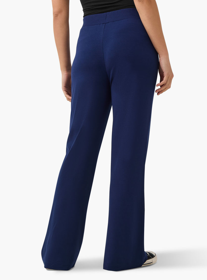 Solid Flared Flexi Waist Leggings-women-clothing-bottoms-leggings-image-4