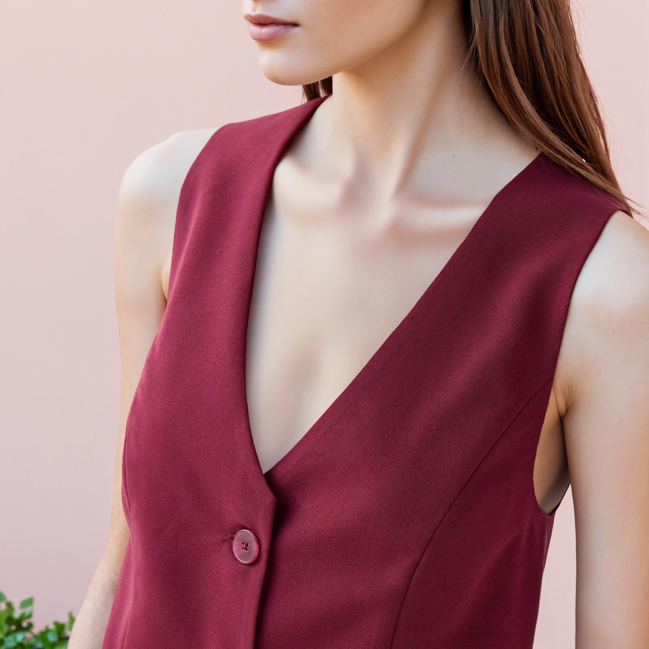 Regular Fit Waistcoat with Buckled Belt Detail-women-winterwear-coatsandjackets-waistcoats-image-4
