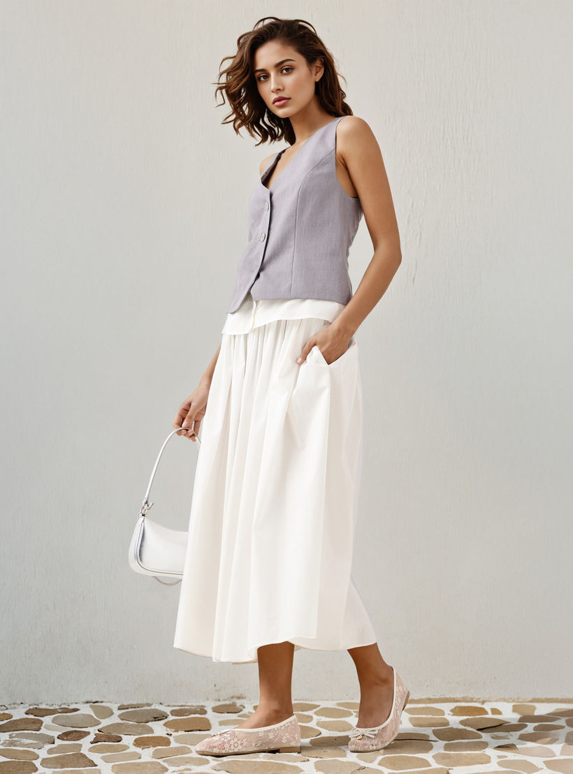Regular Fit Waistcoat with Buckled Belt Detail-women-winterwear-coatsandjackets-waistcoats-image-2