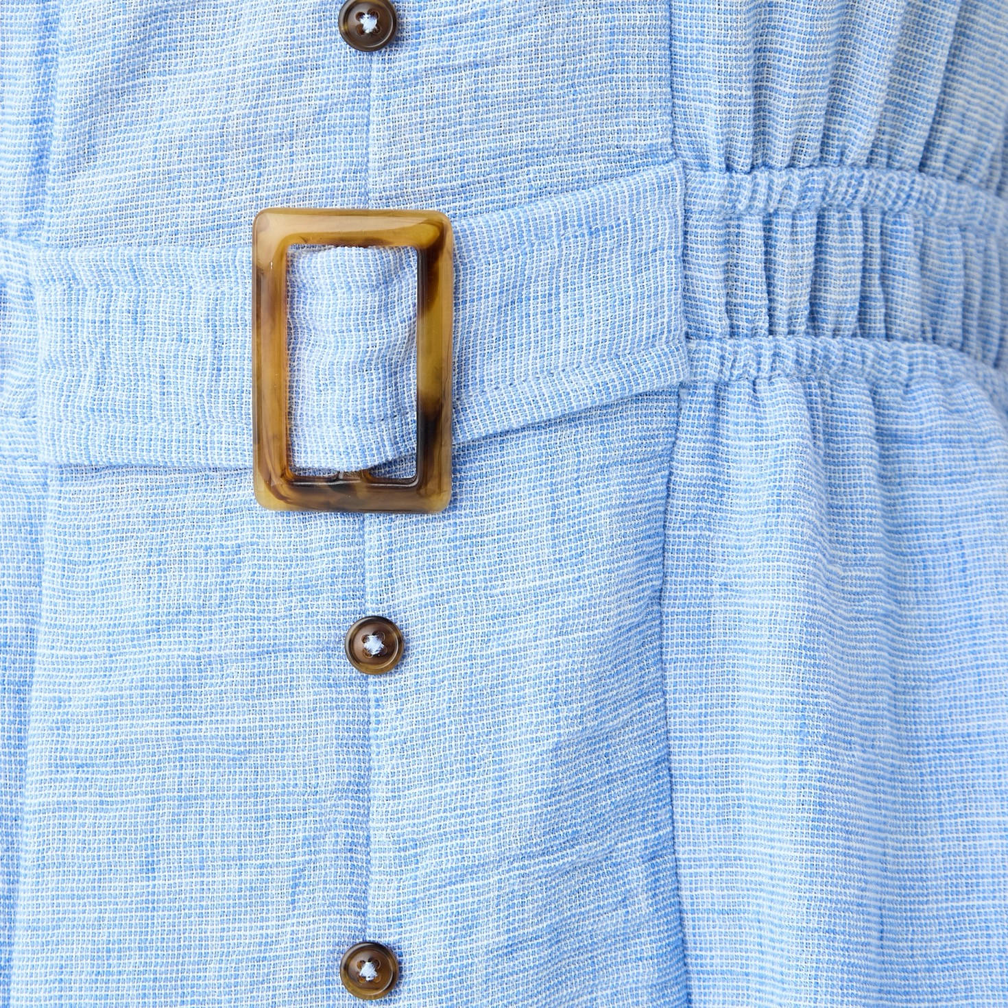 Belted Shirt Dress with Extended Short Sleeves-women-clothing-dresses-image-5