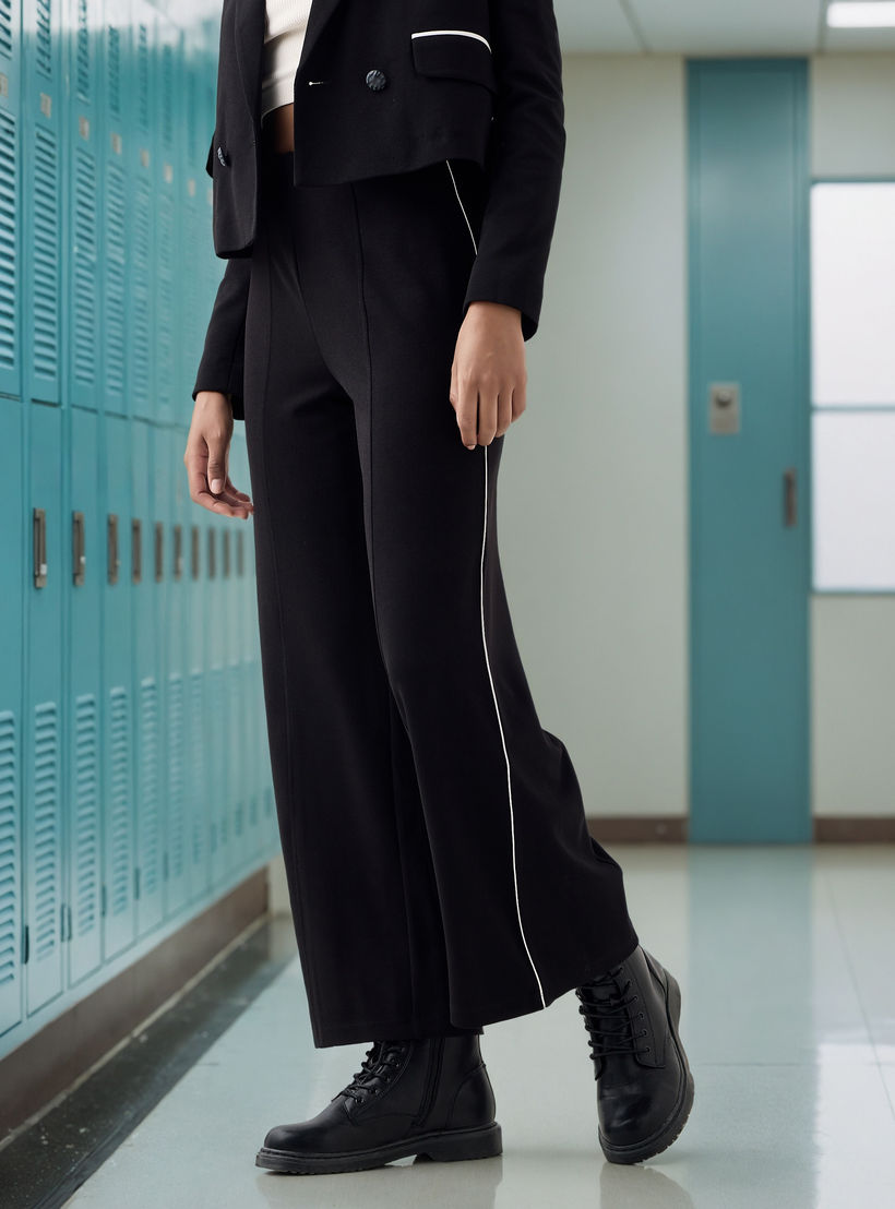 Regular Fit Flexi Waist Pants-women-clothing-bottoms-trousers-image-1