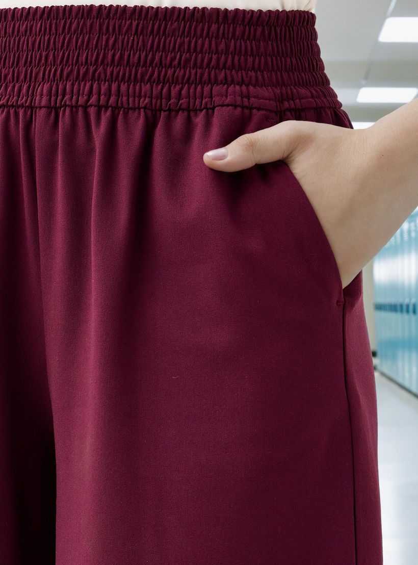 Regular Fit Flexi Waist Culottes with Pockets-women-clothing-bottoms-trousers-image-4