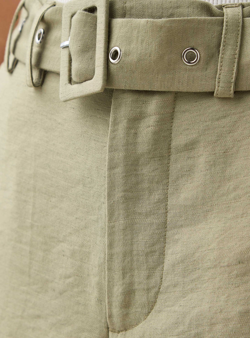 Belted Cargo Linen Blend Shorts-women-clothing-bottoms-shorts-image-5