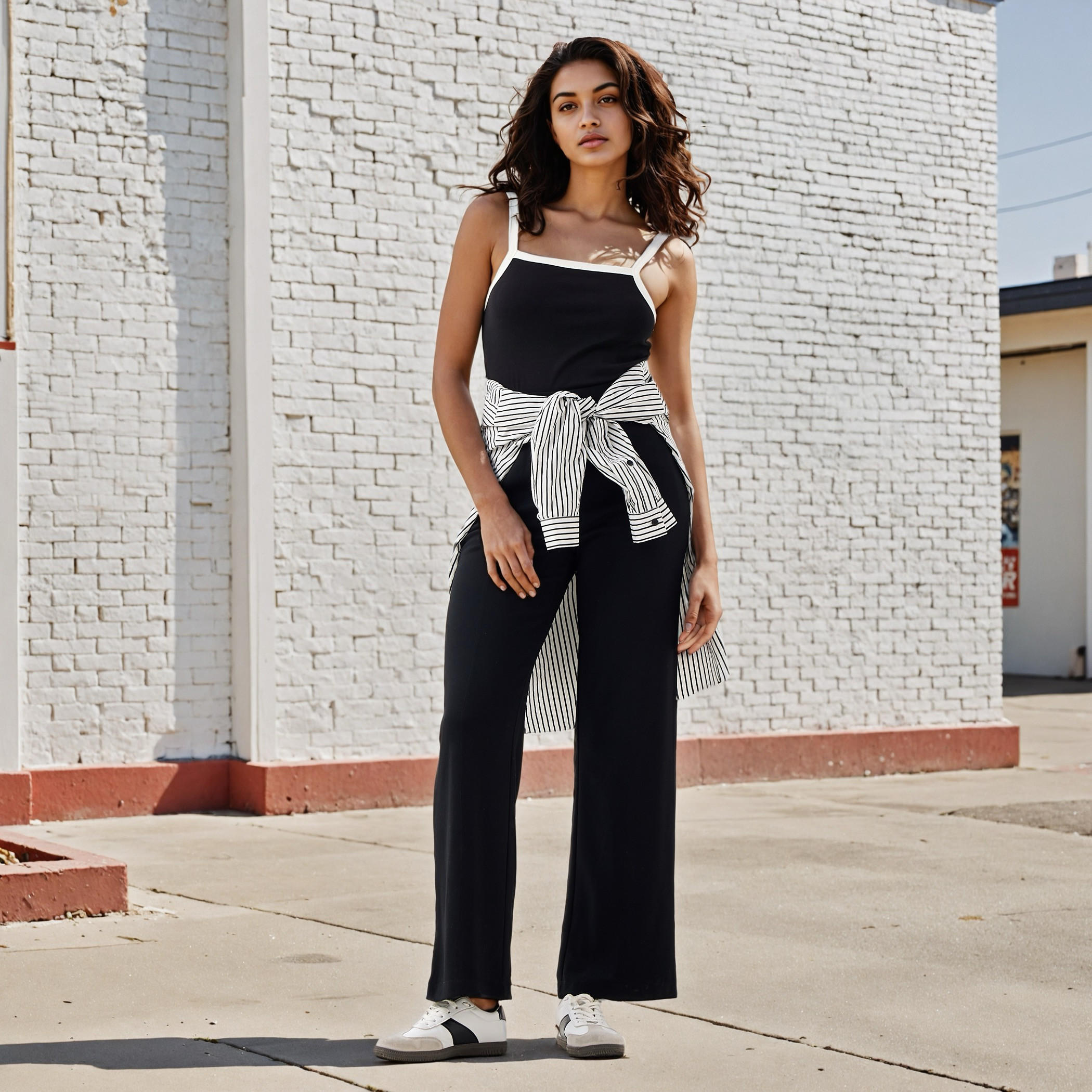 Regular Fit Mid Rise Flexi Waist Pants with Pockets-women-clothing-bottoms-trousers-image-2