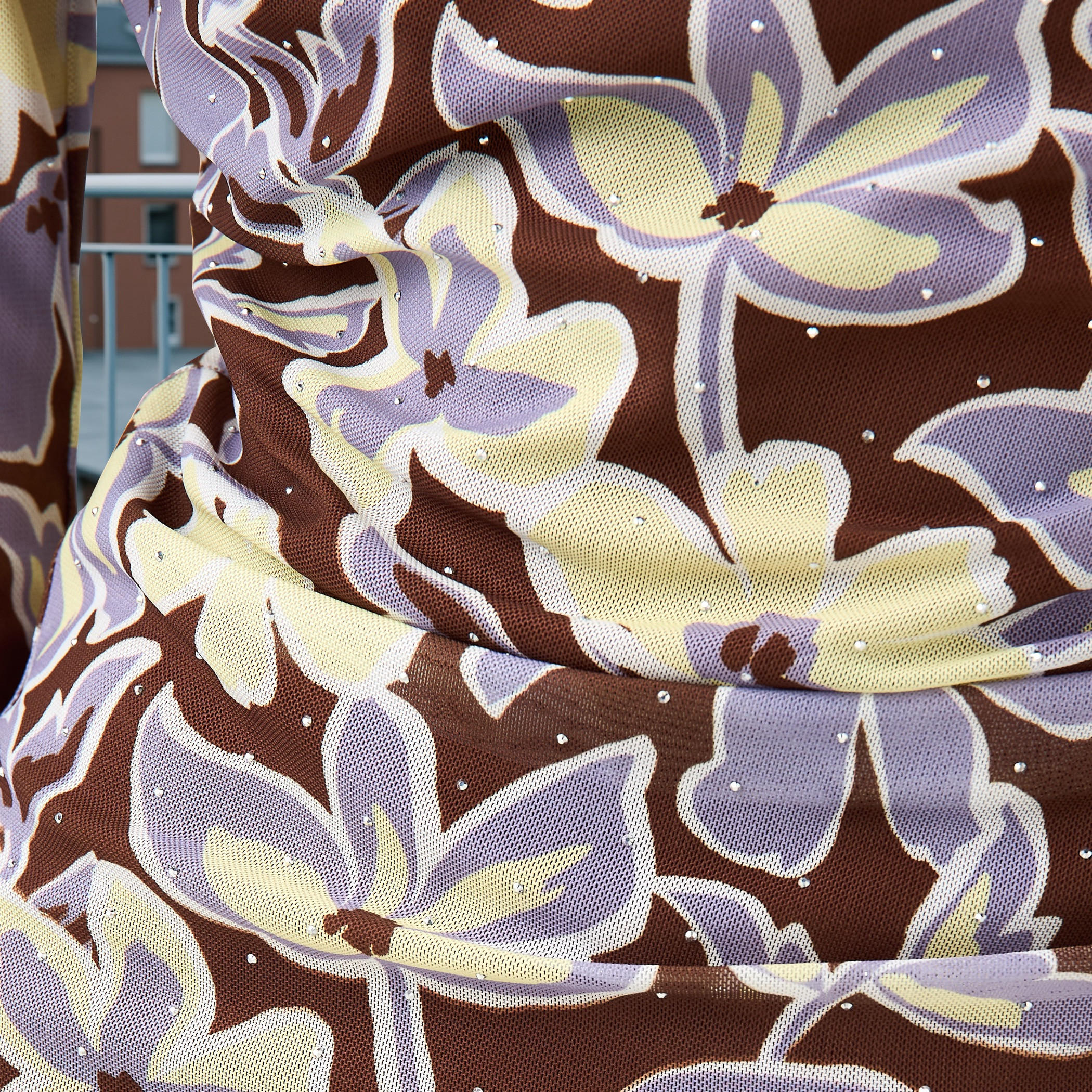 Floral Print Bodycon Dress with Long Sleeves-women-clothing-dresses-image-5