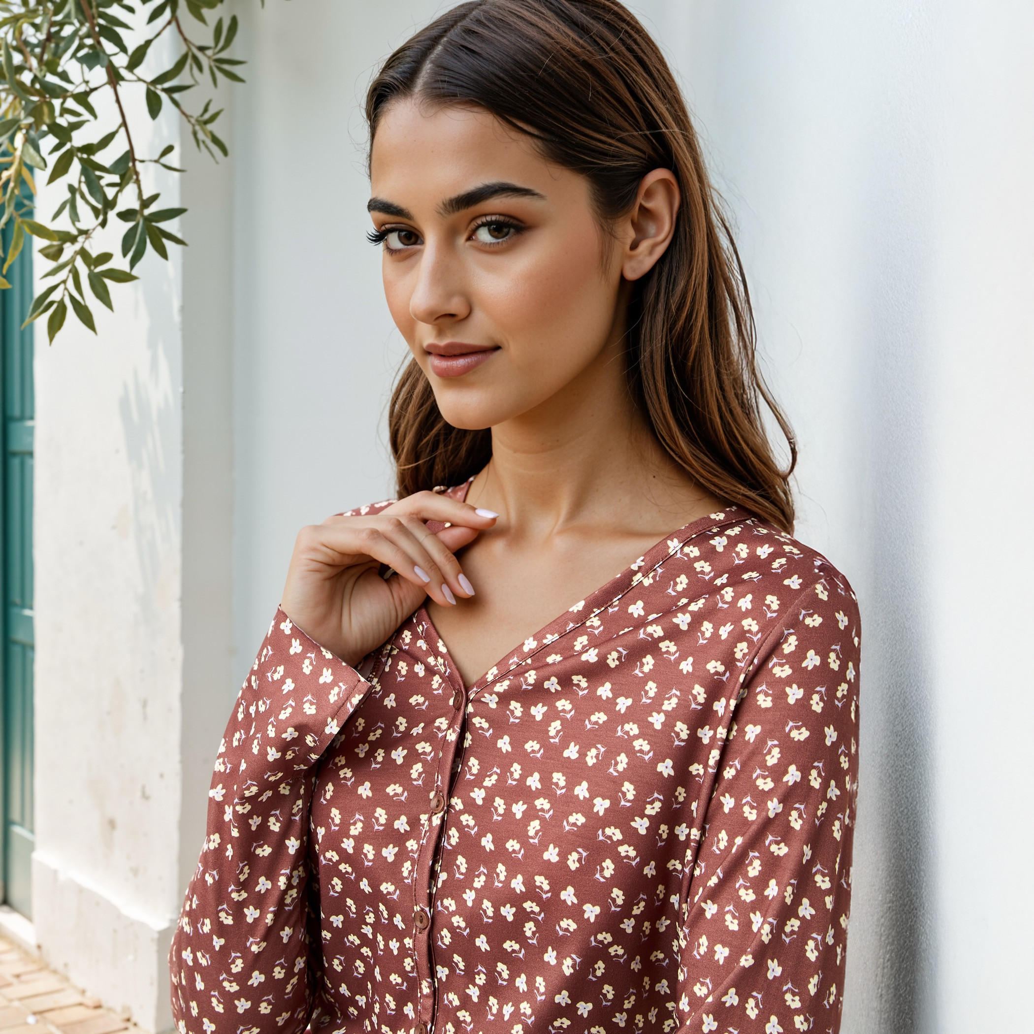 كارديجان بقصّة عادية وطبعات زهرية-women-winterwear-cardigansandjumpers-cardigans-image-2