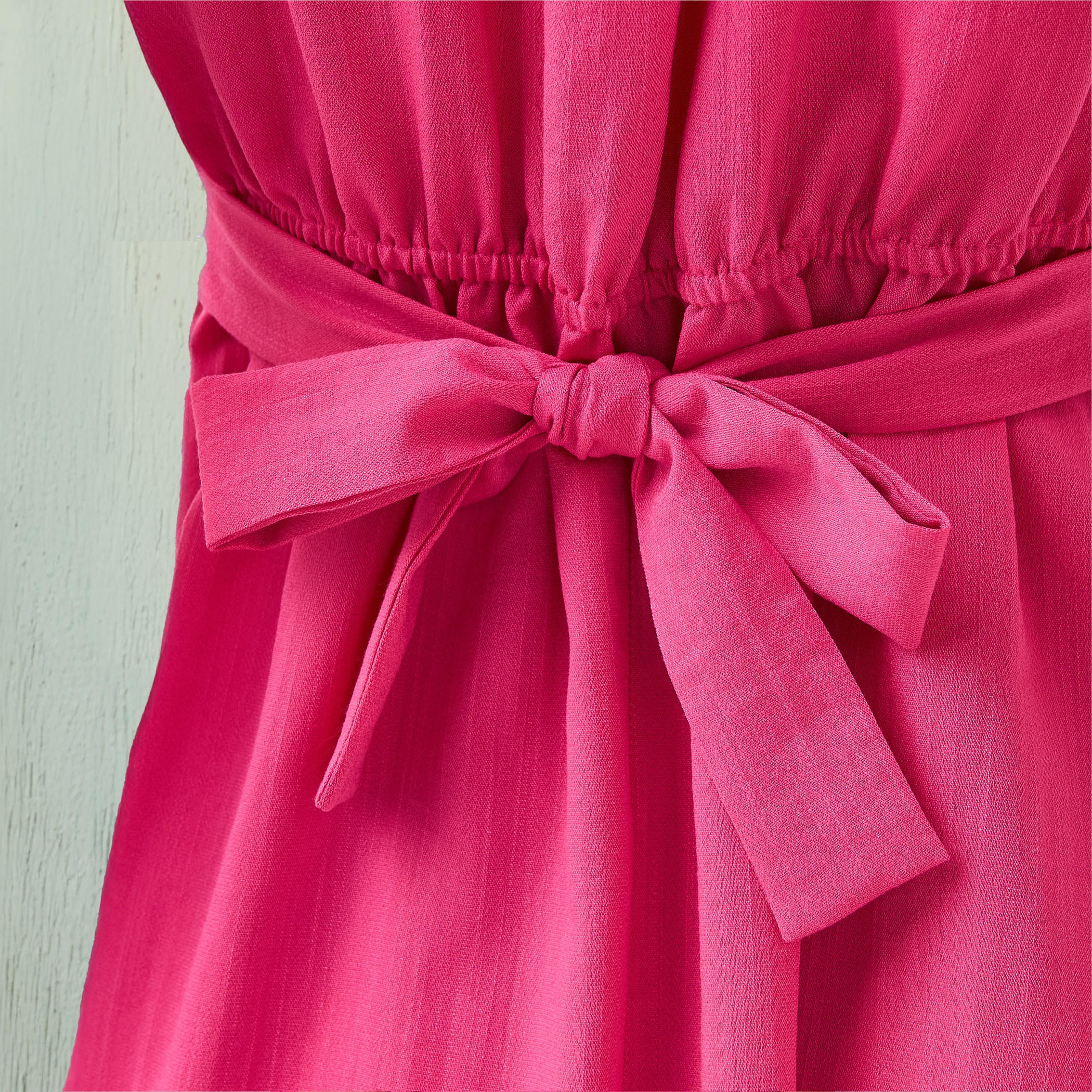 Knot Detail Dress with Tie-Up Belt and Flutter Sleeves-women-clothing-dresses-image-5