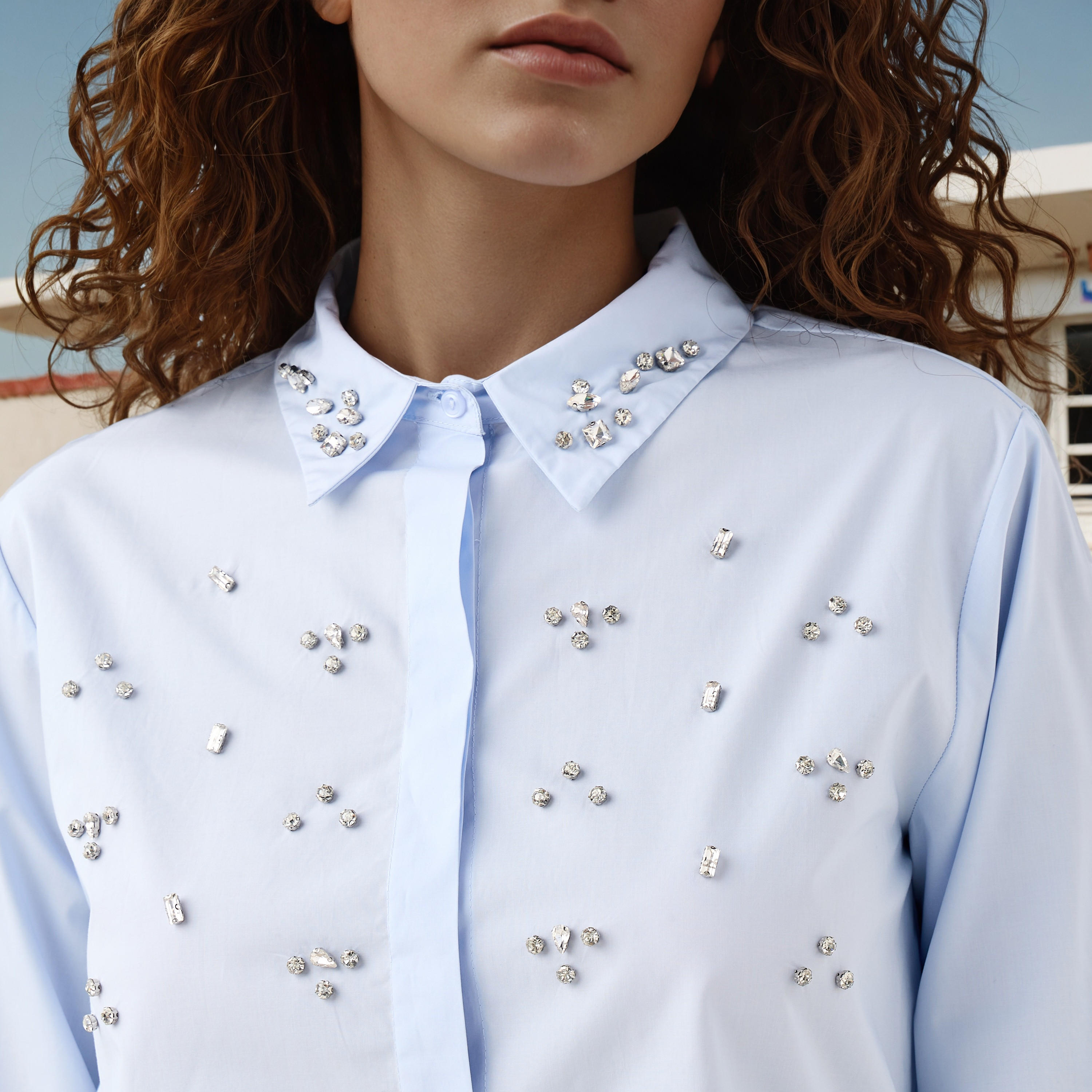 Embellished Cotton Shirt with Long Sleeves-women-clothing-shirtsandblouses-shirts-image-4