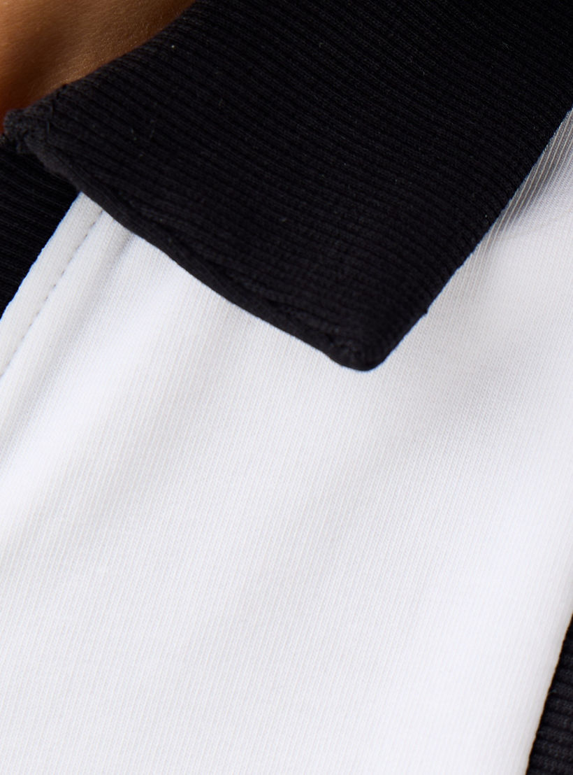 Contrast Piping Sleeveless Polo T-shirt-women-clothing-tshirts-image-5