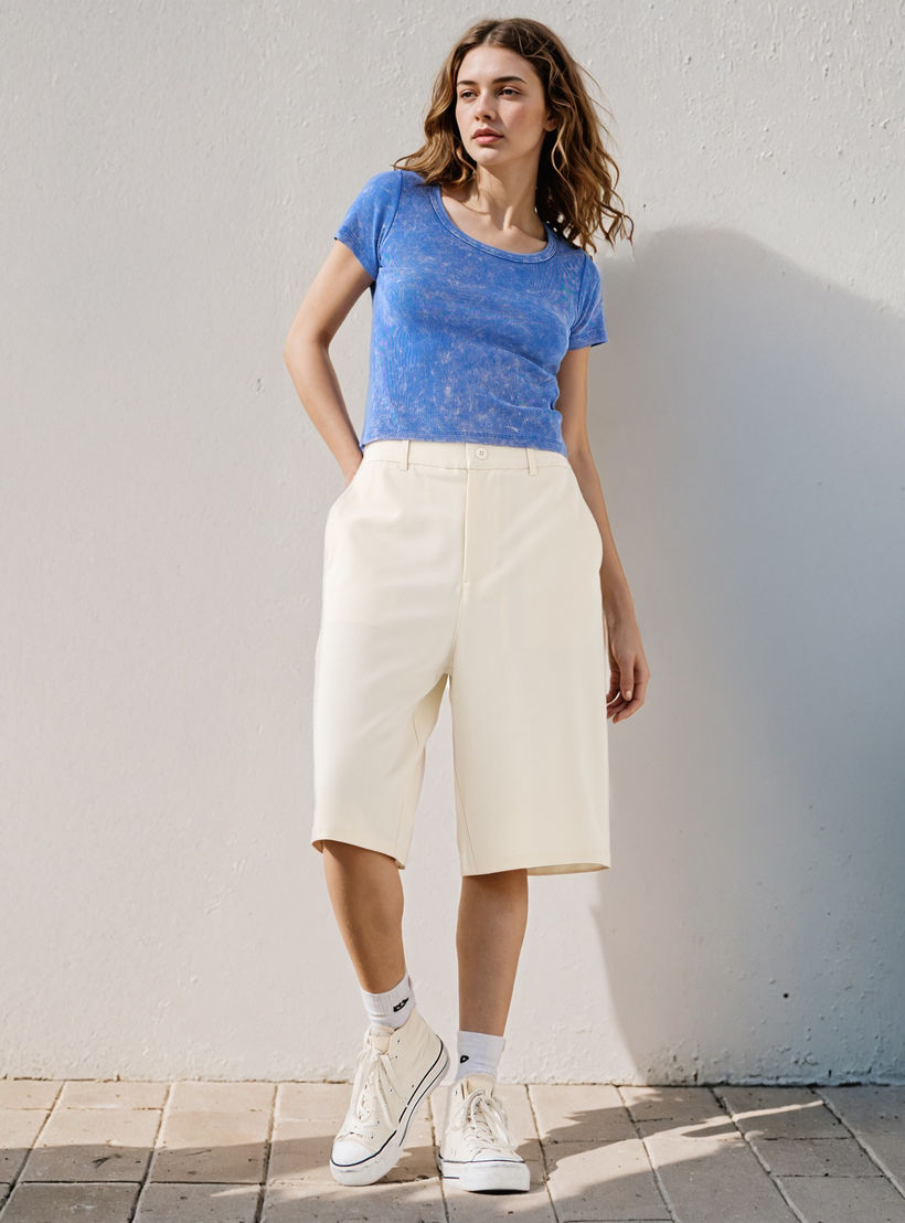 Ribbed Crop Top with Scoop Neck-women-clothing-tshirts-image-2