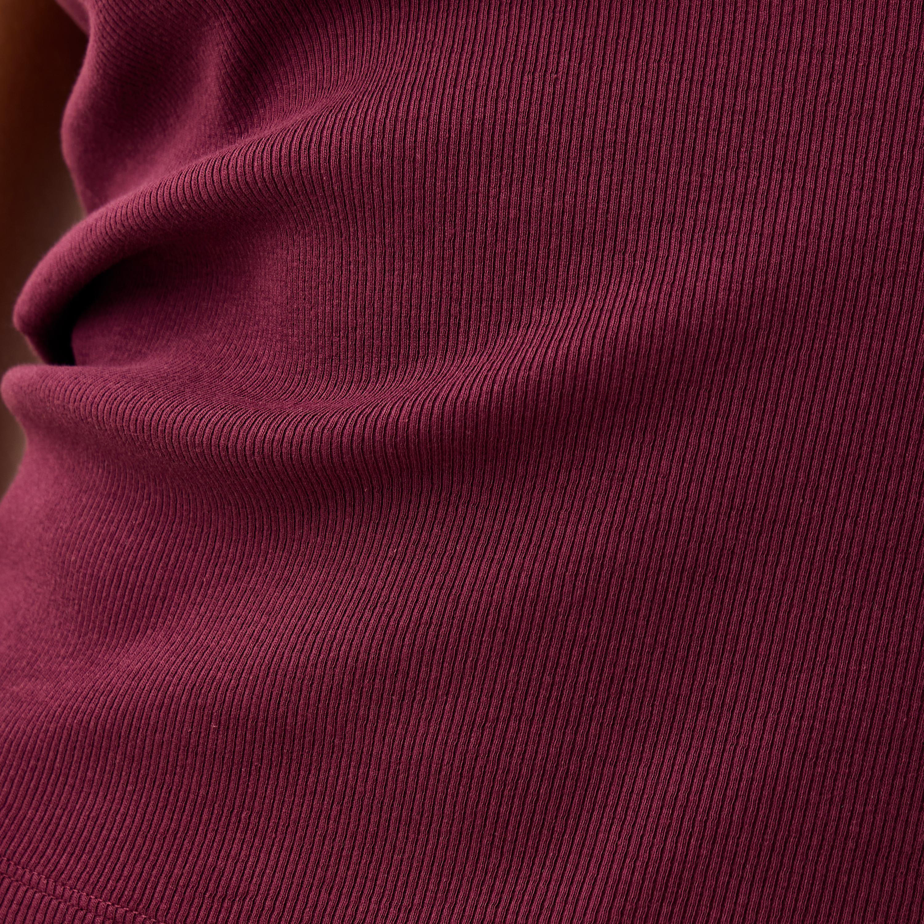 Ribbed Henley Neck T-shirt-women-clothing-tshirts-image-5